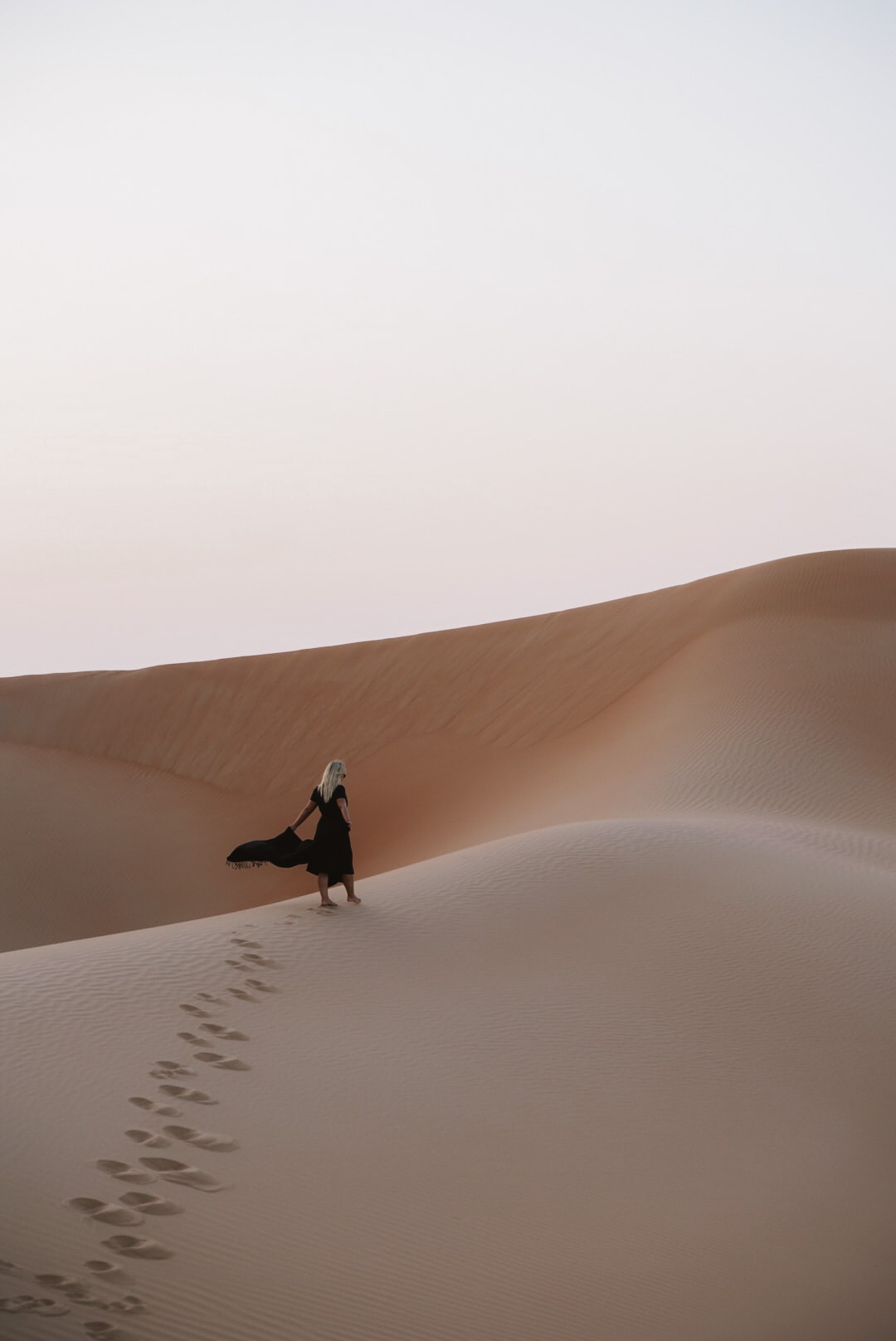 Walking in the desert