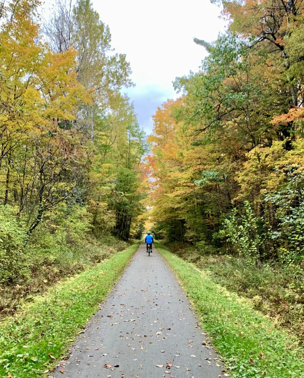 Biking While Leaf Peeping Vermont to Montreal