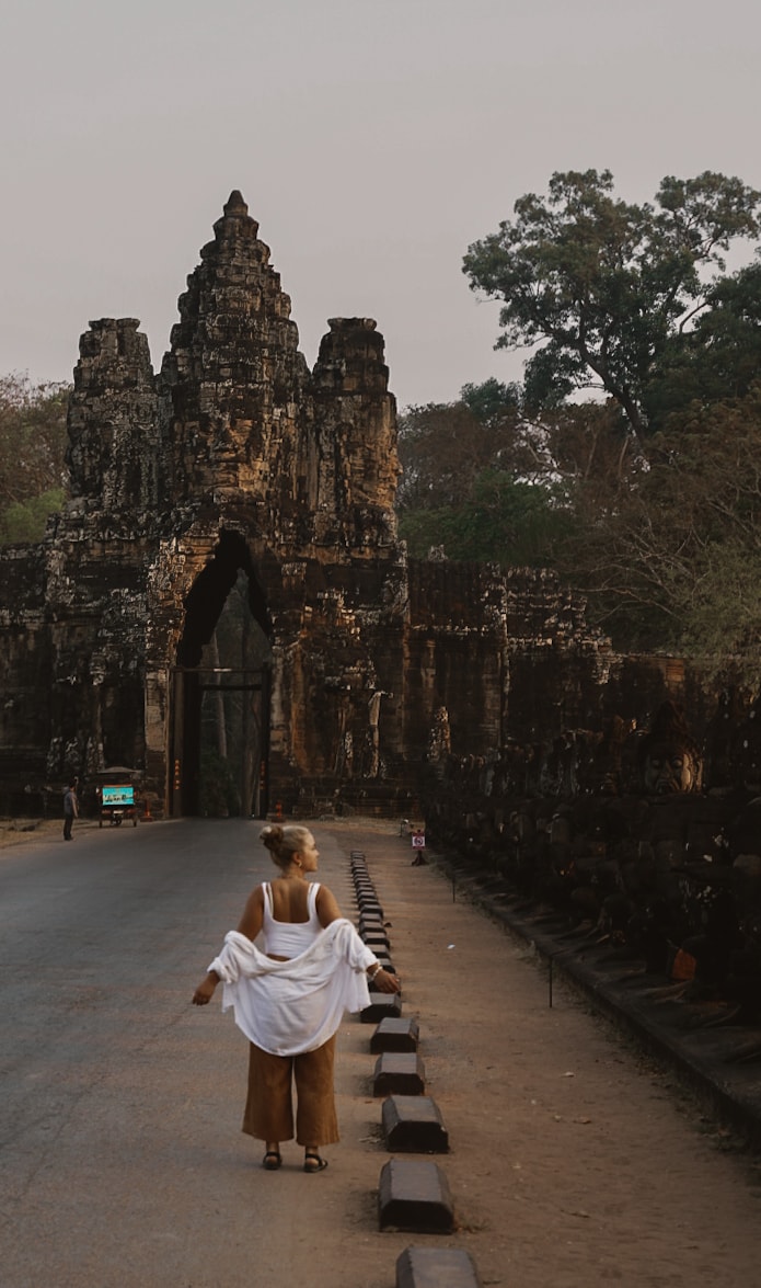 Visiting the temple of Angkor Wat