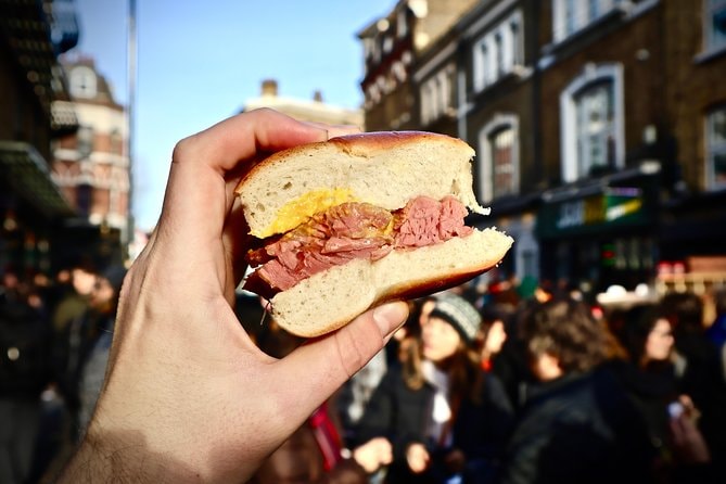 Burger with meat. 