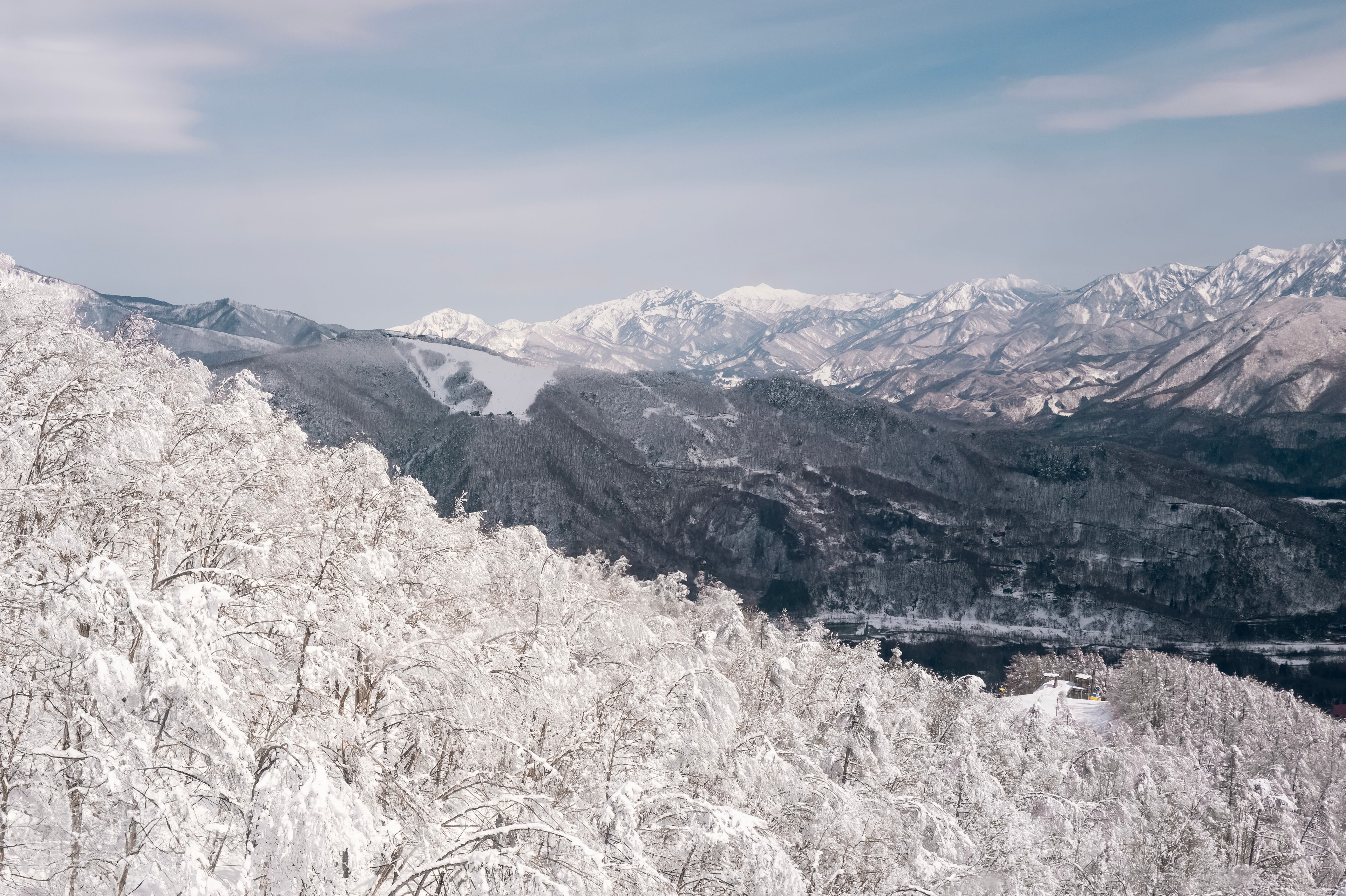 a snowy alpine expanse