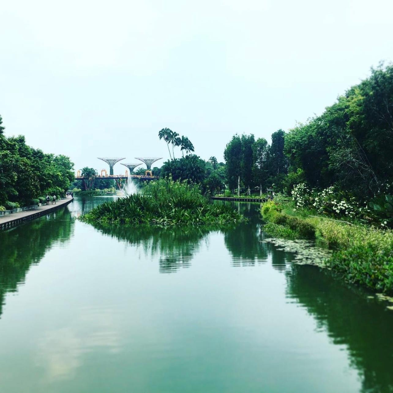 Green gardens by the bay.