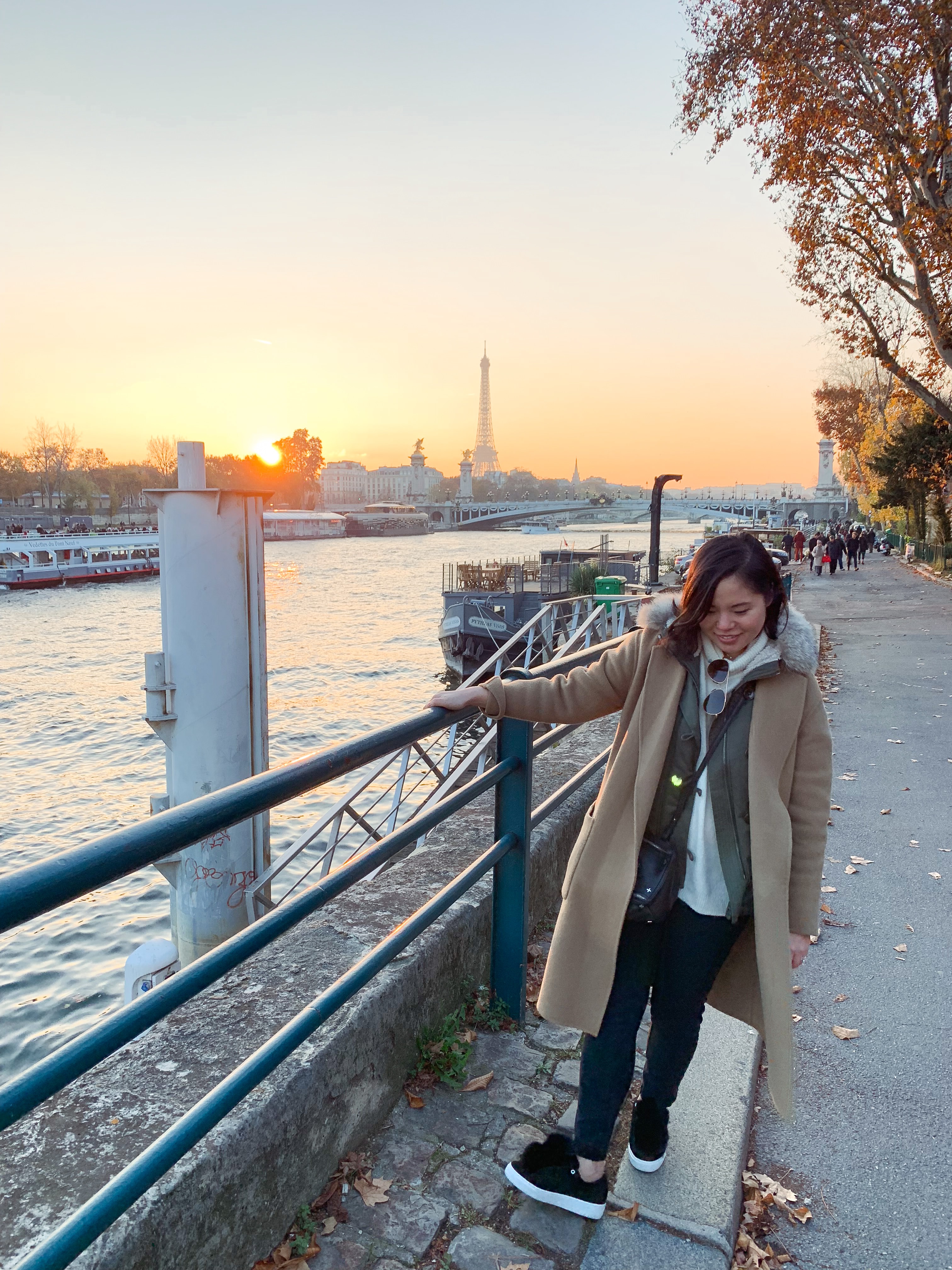 Sunset in Paris.