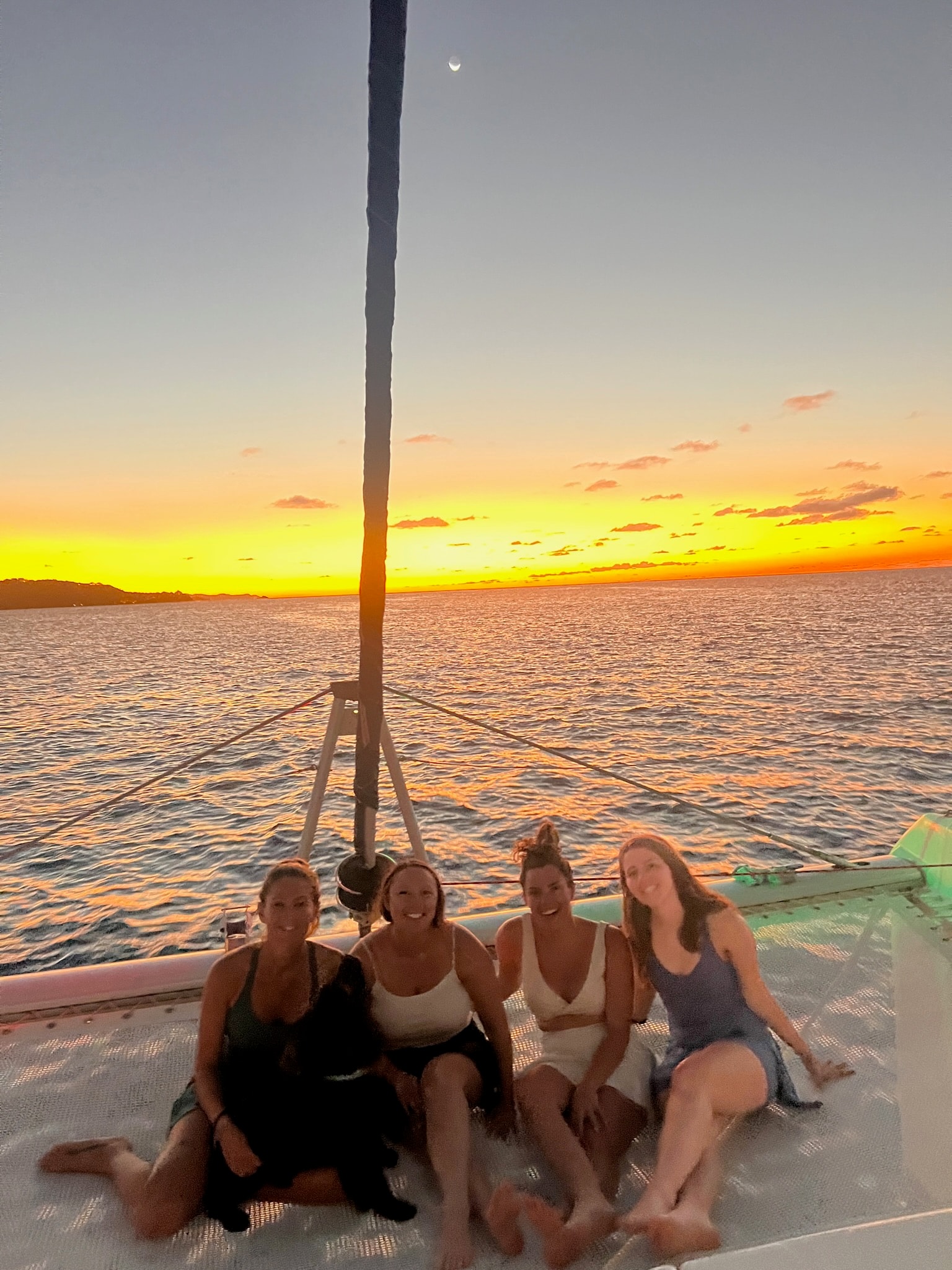 Sunset from a boat.