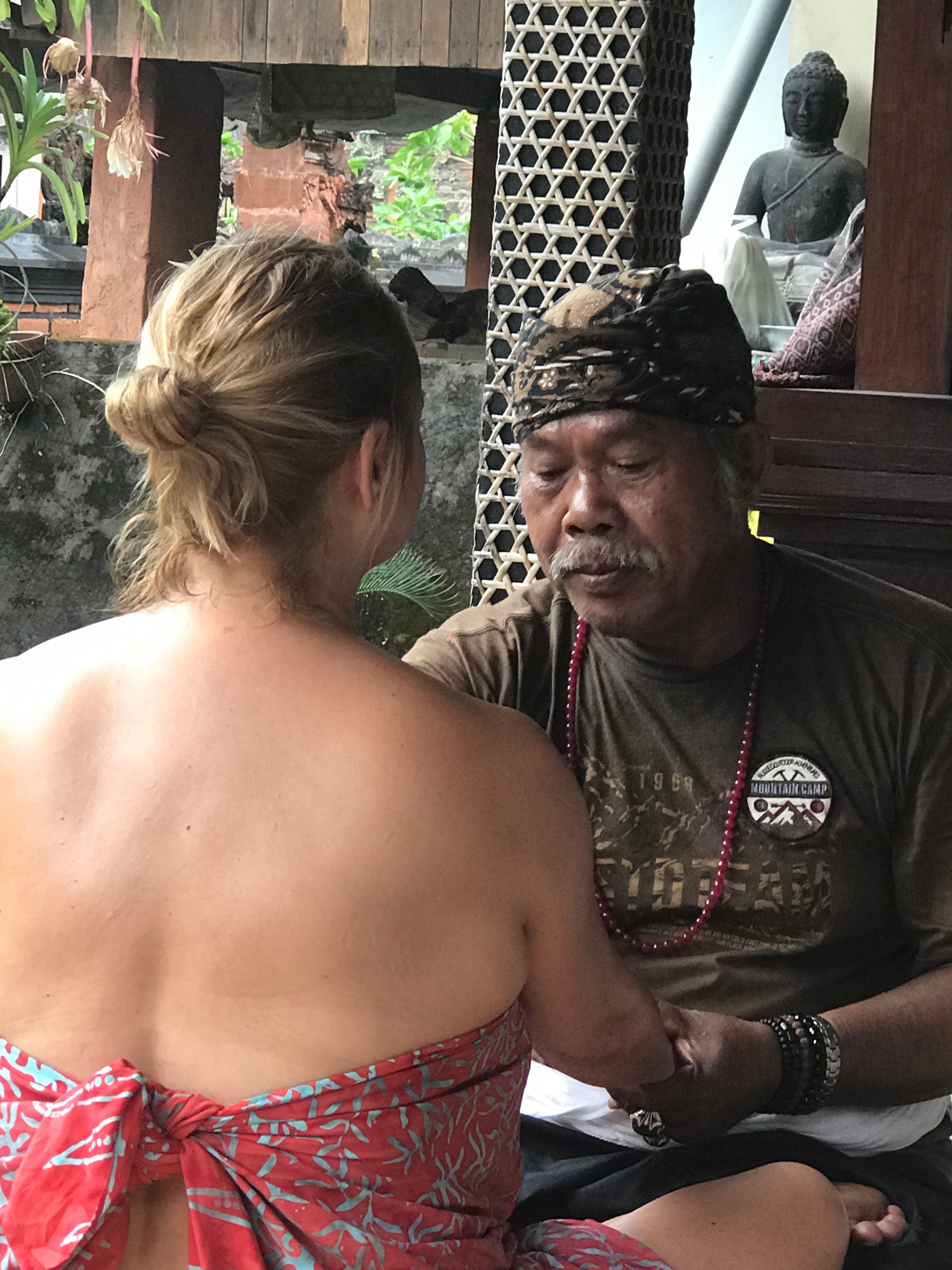 Advisor with a local person at Kilimanjaro National Park