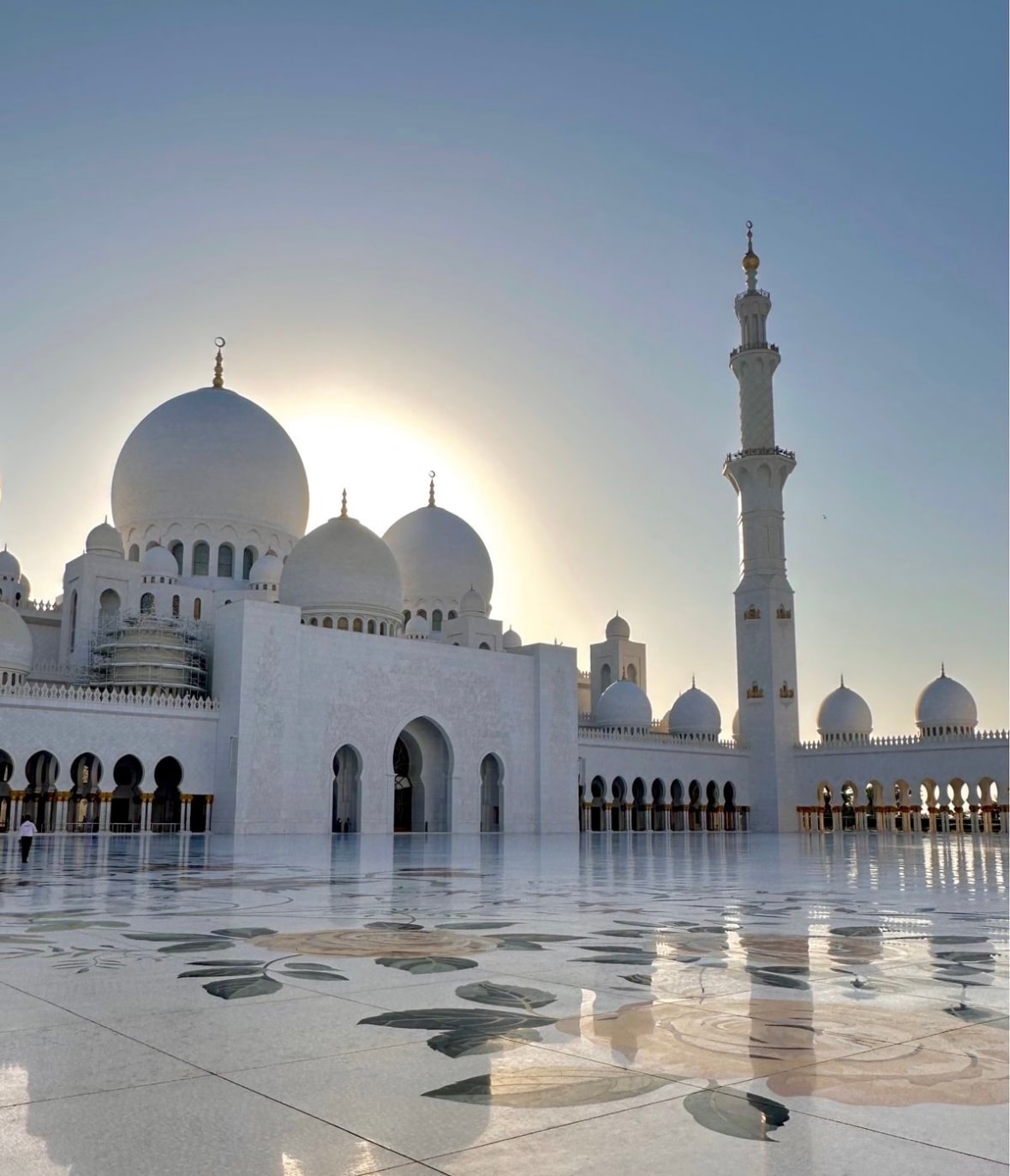 White mosque.