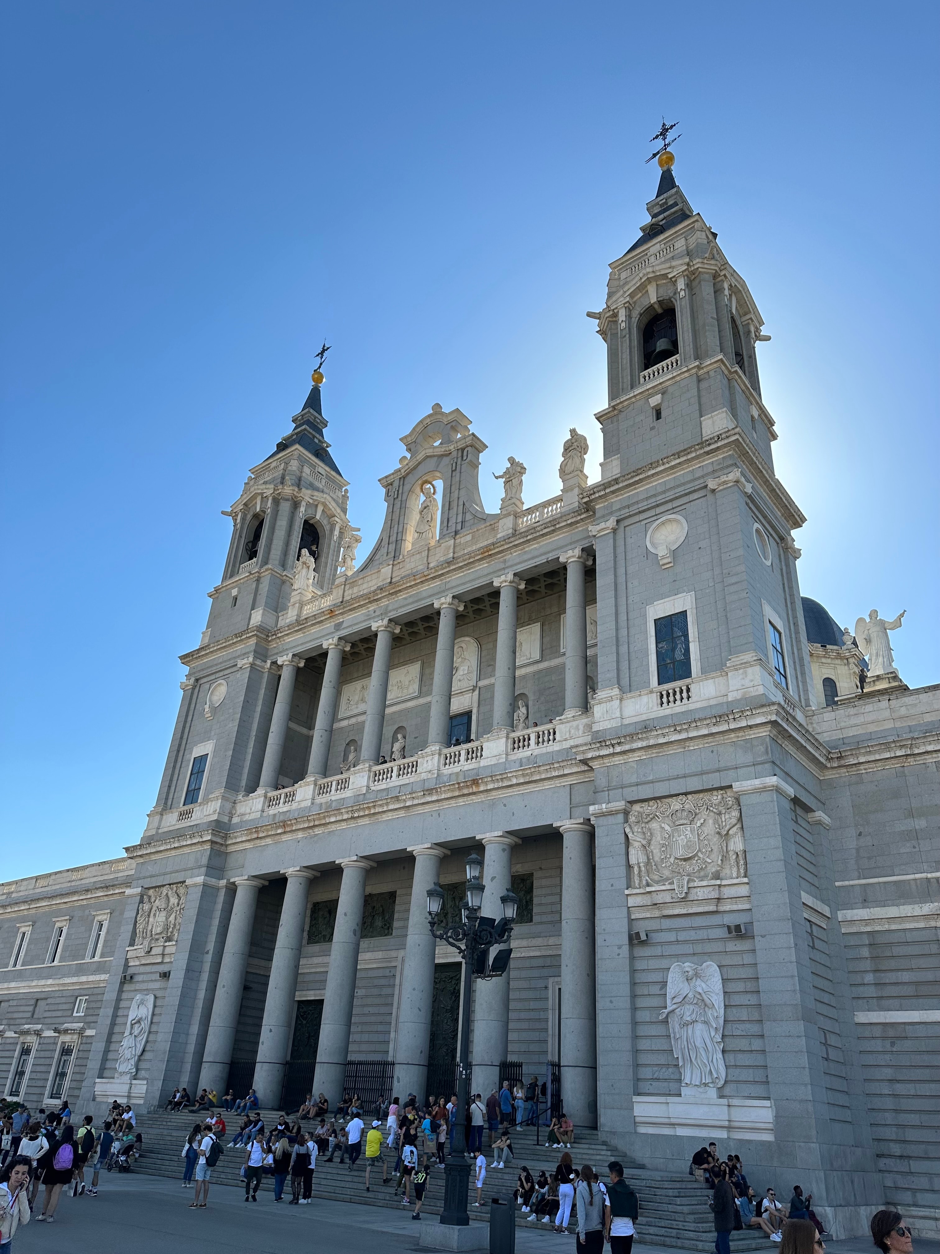 A view of classic building in an old world city during the daytime. 