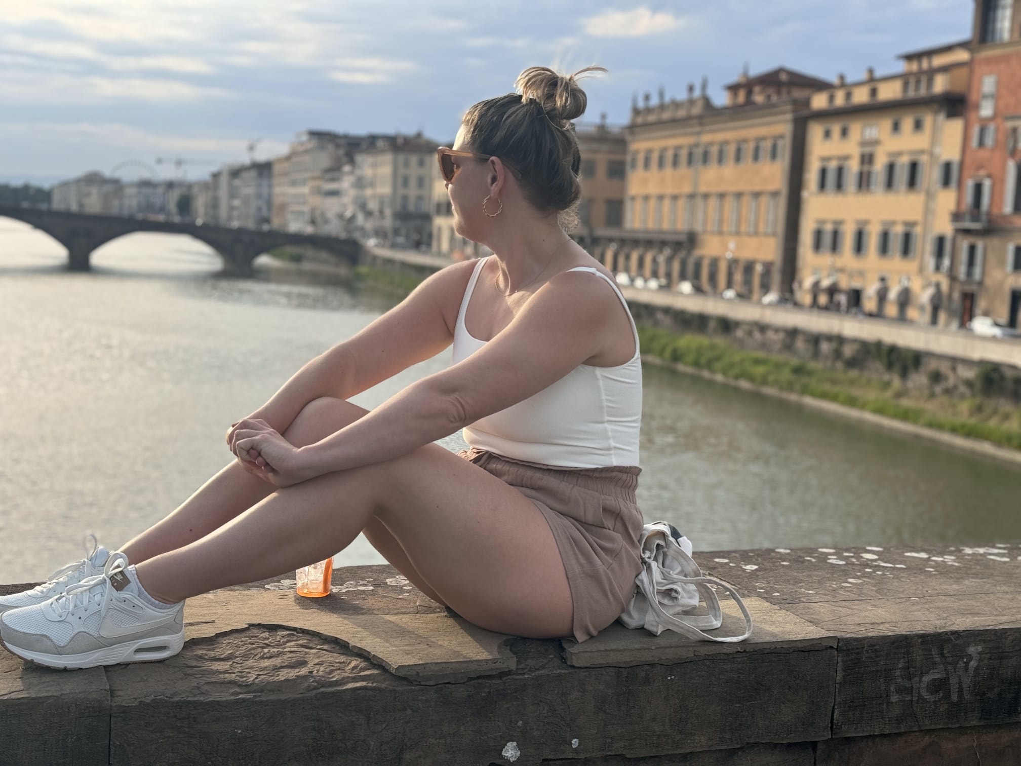 Looking over canal at Venice.