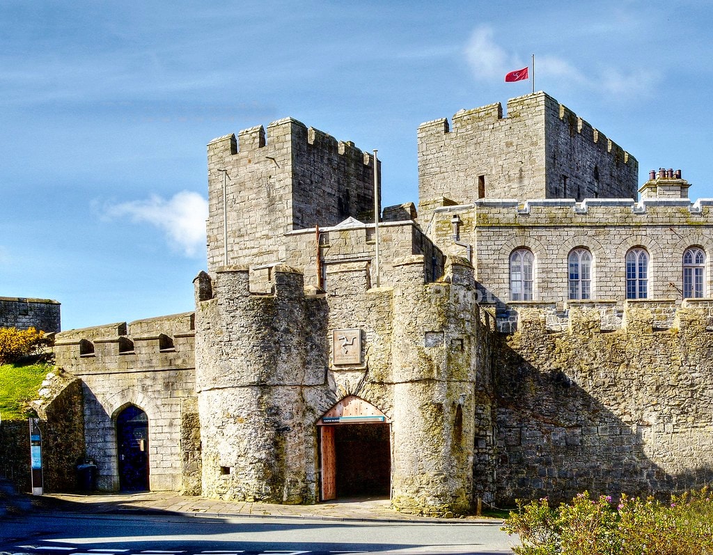 Castle exterior in the daytime on the Isle of Man