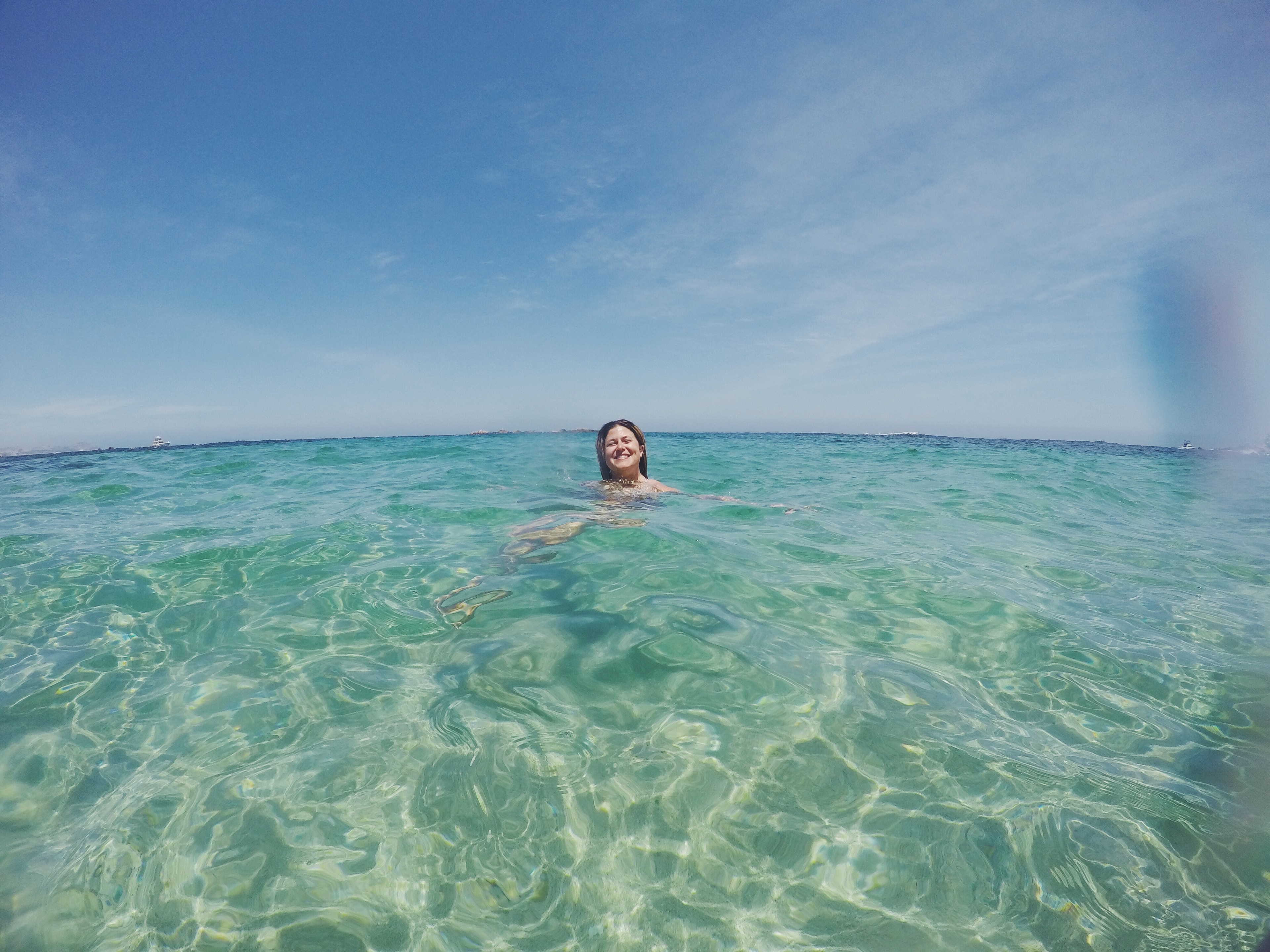 Swimming in the sea