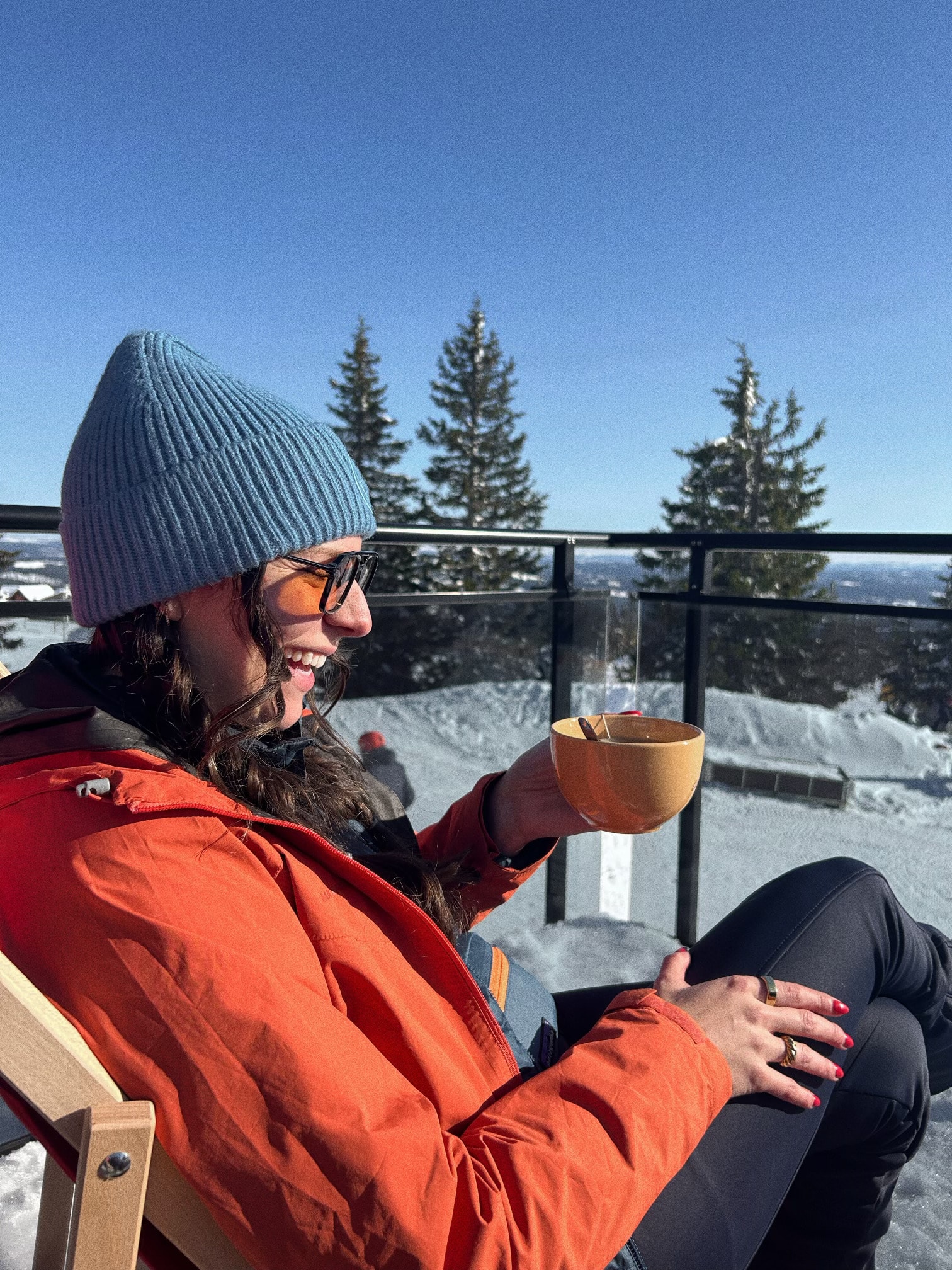 coffee in the snow