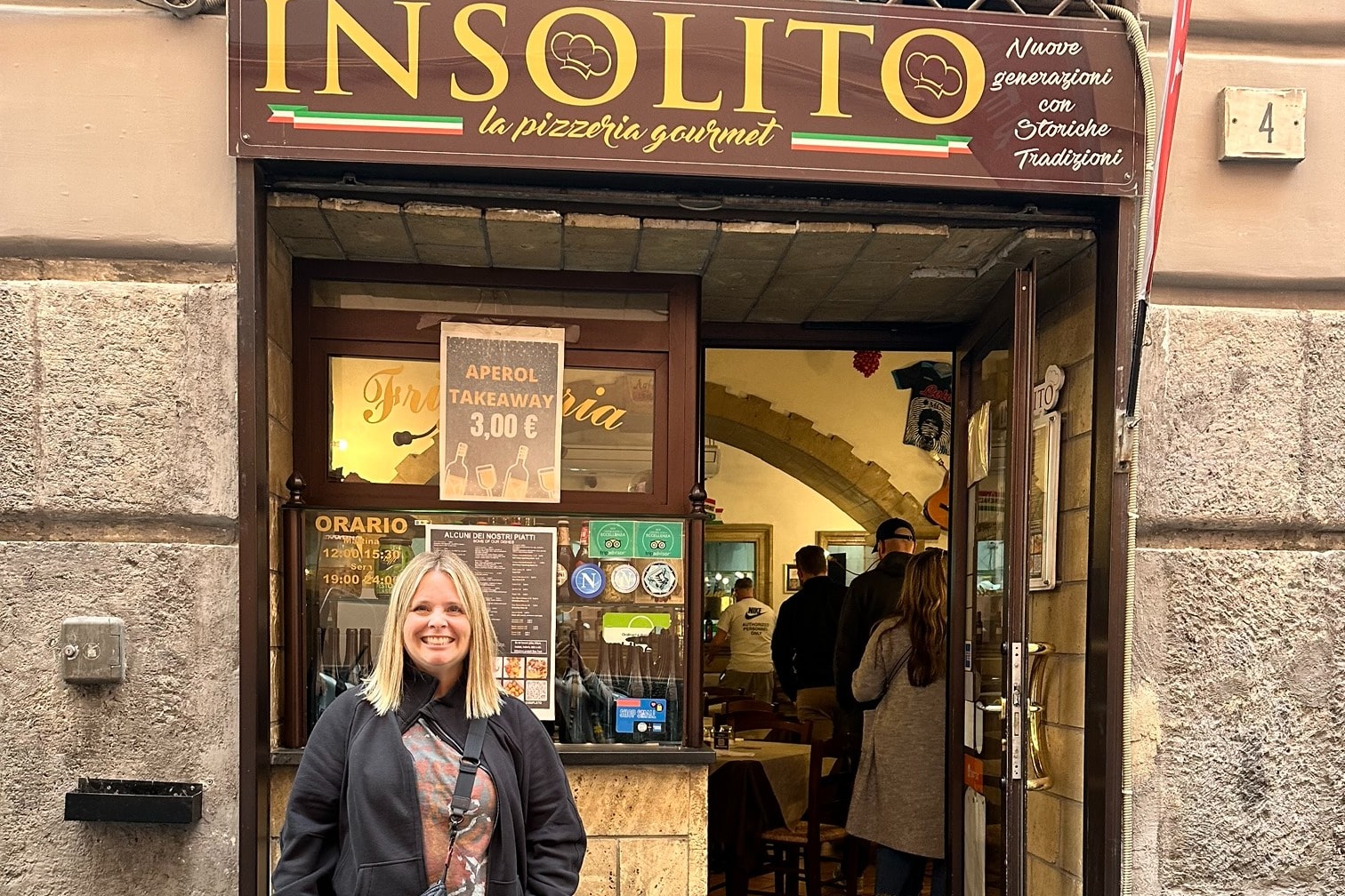 Naples is the birth place of pizza and you can have them at Insolito.