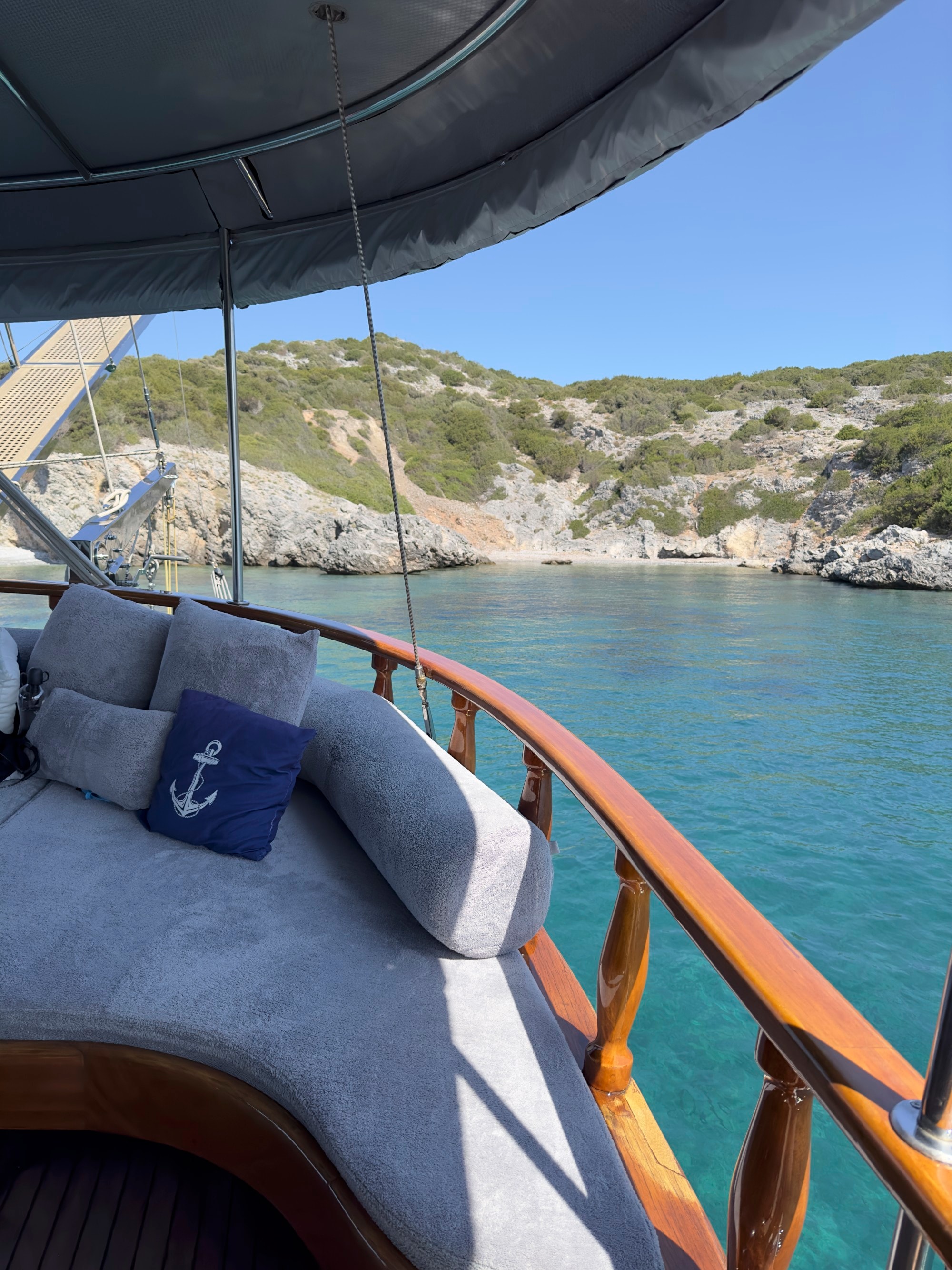 The balcony of a cruise ship on the water