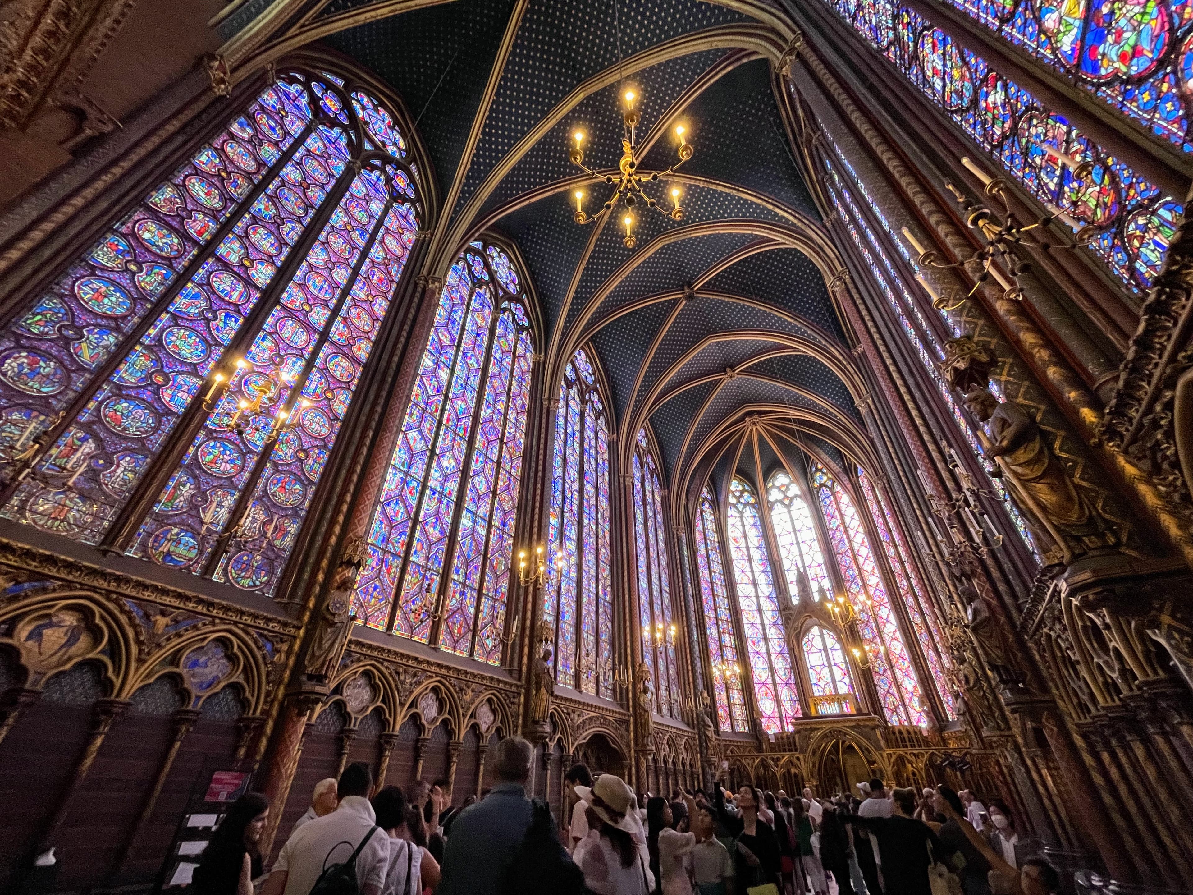 The beautiful architecture of Sainte-Chapelle