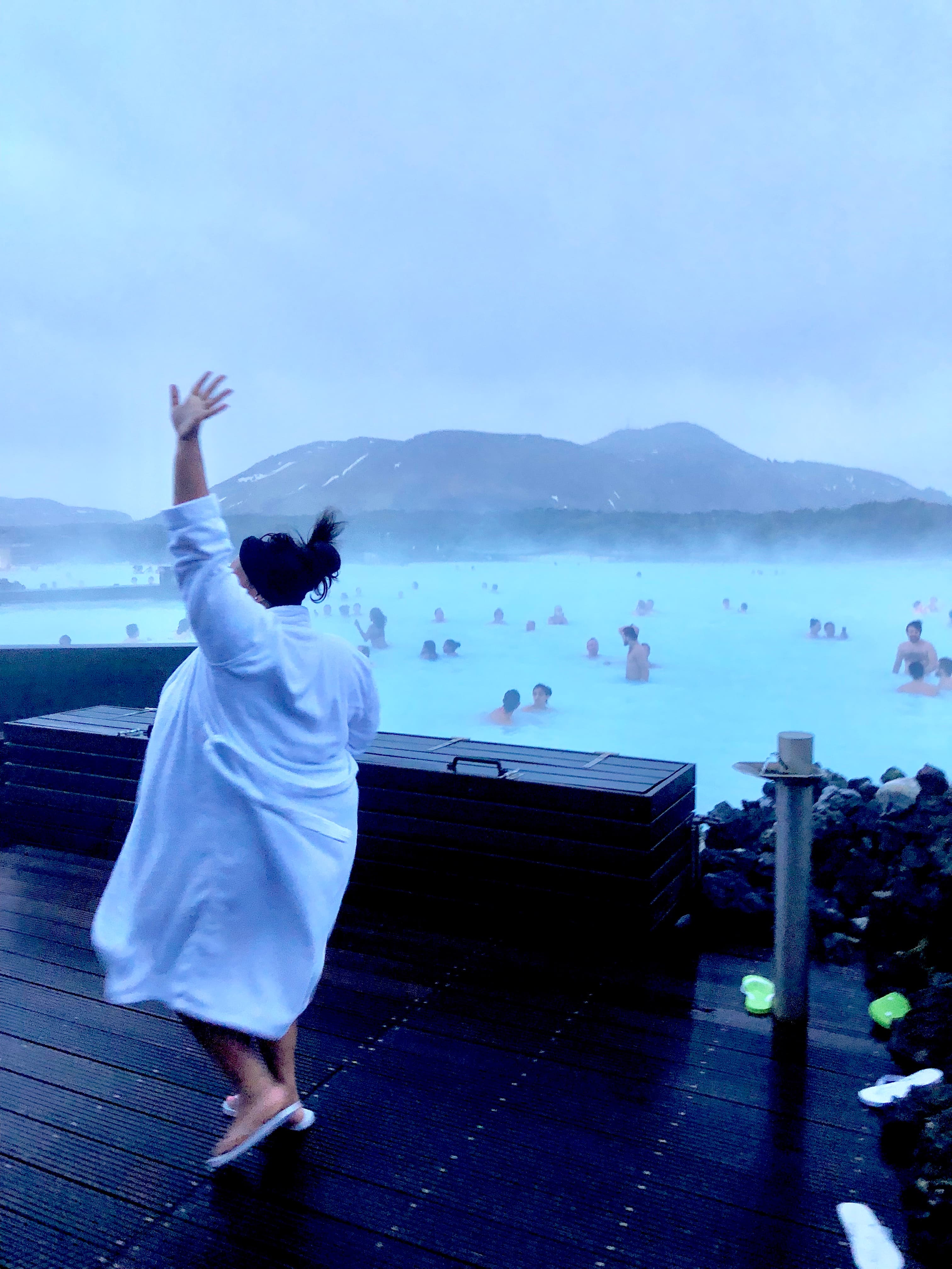 Standing on the deck