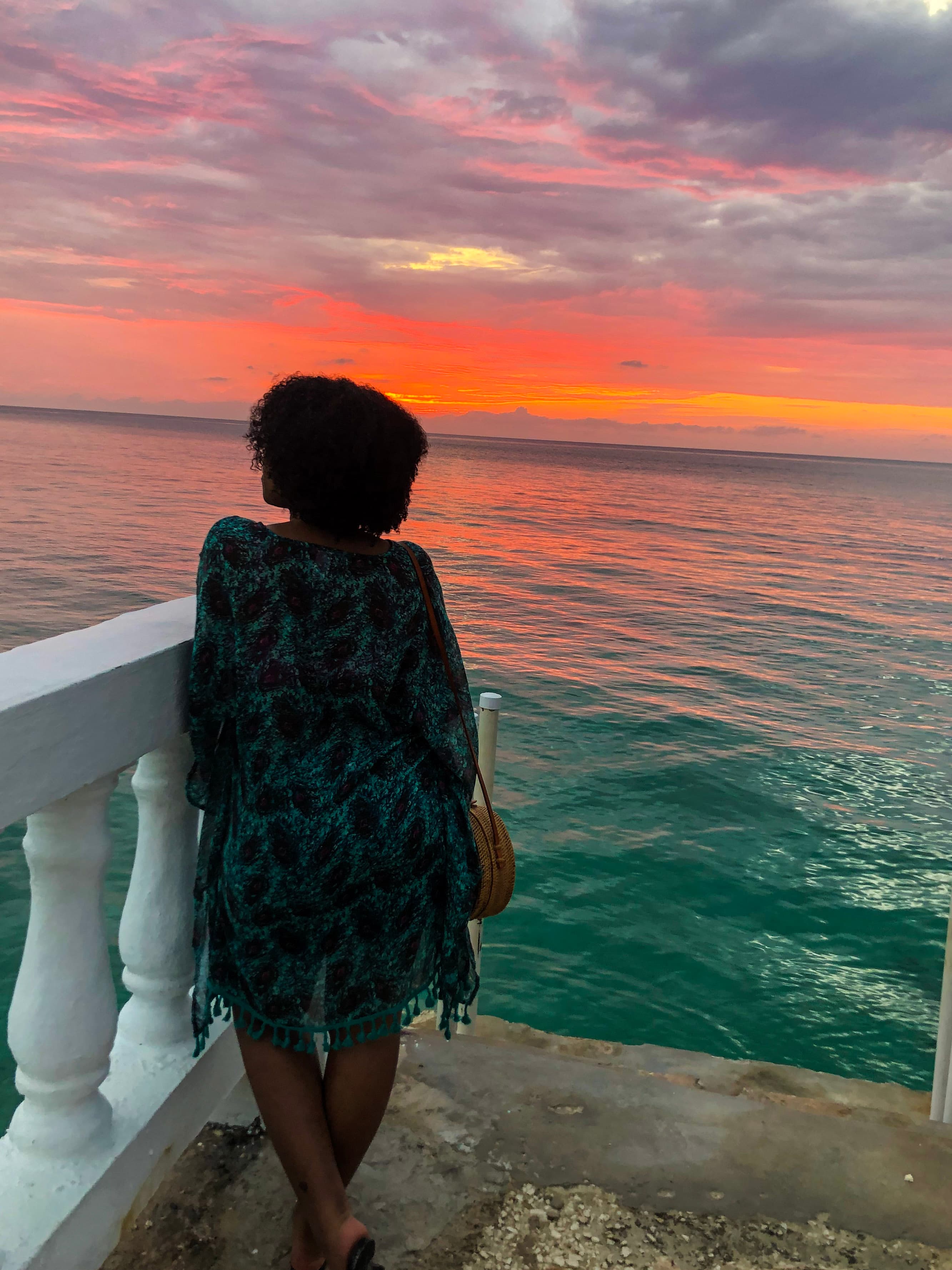 Picture of Joanna looking sunset