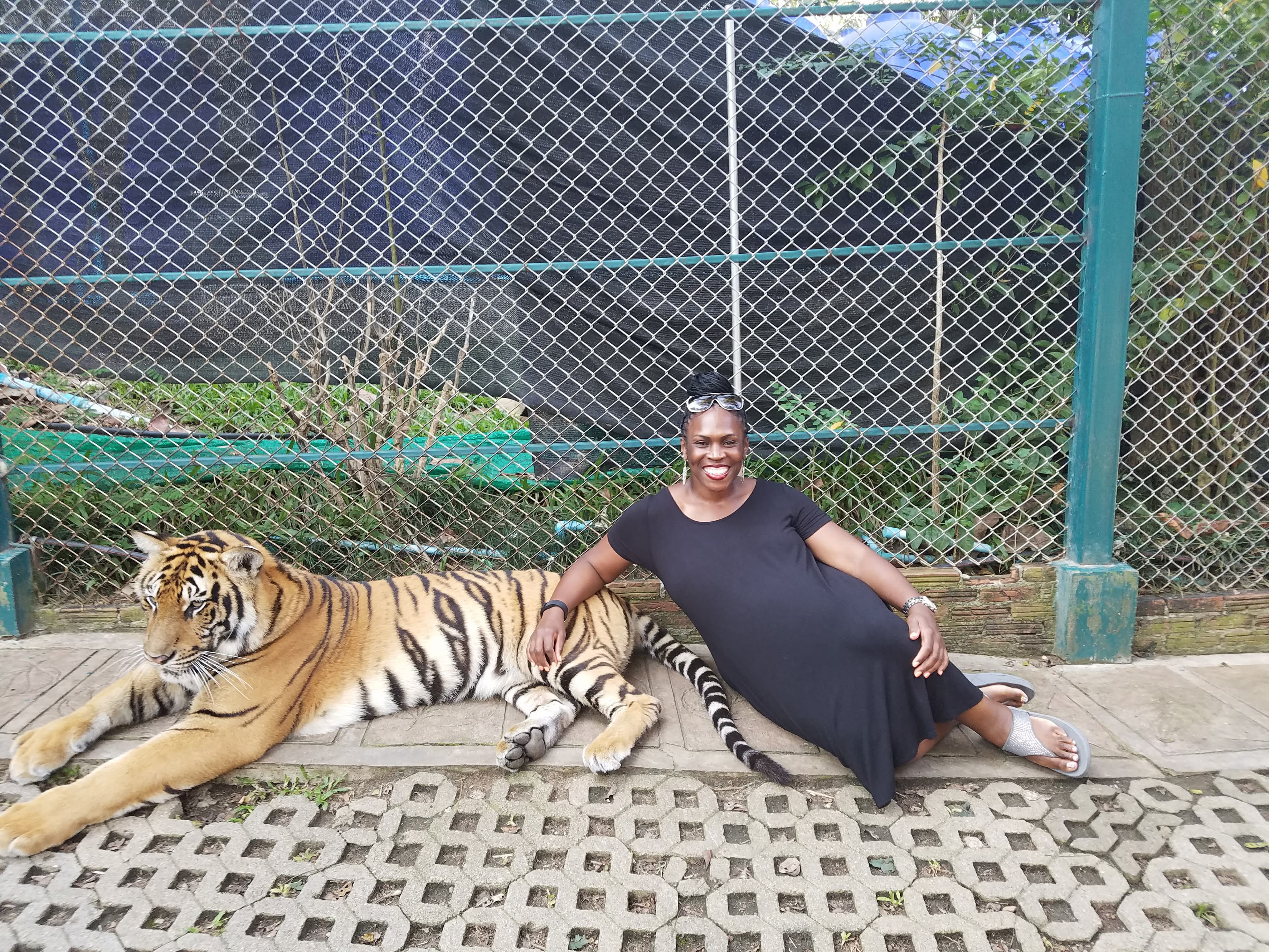 Picture of Natasha with tiger