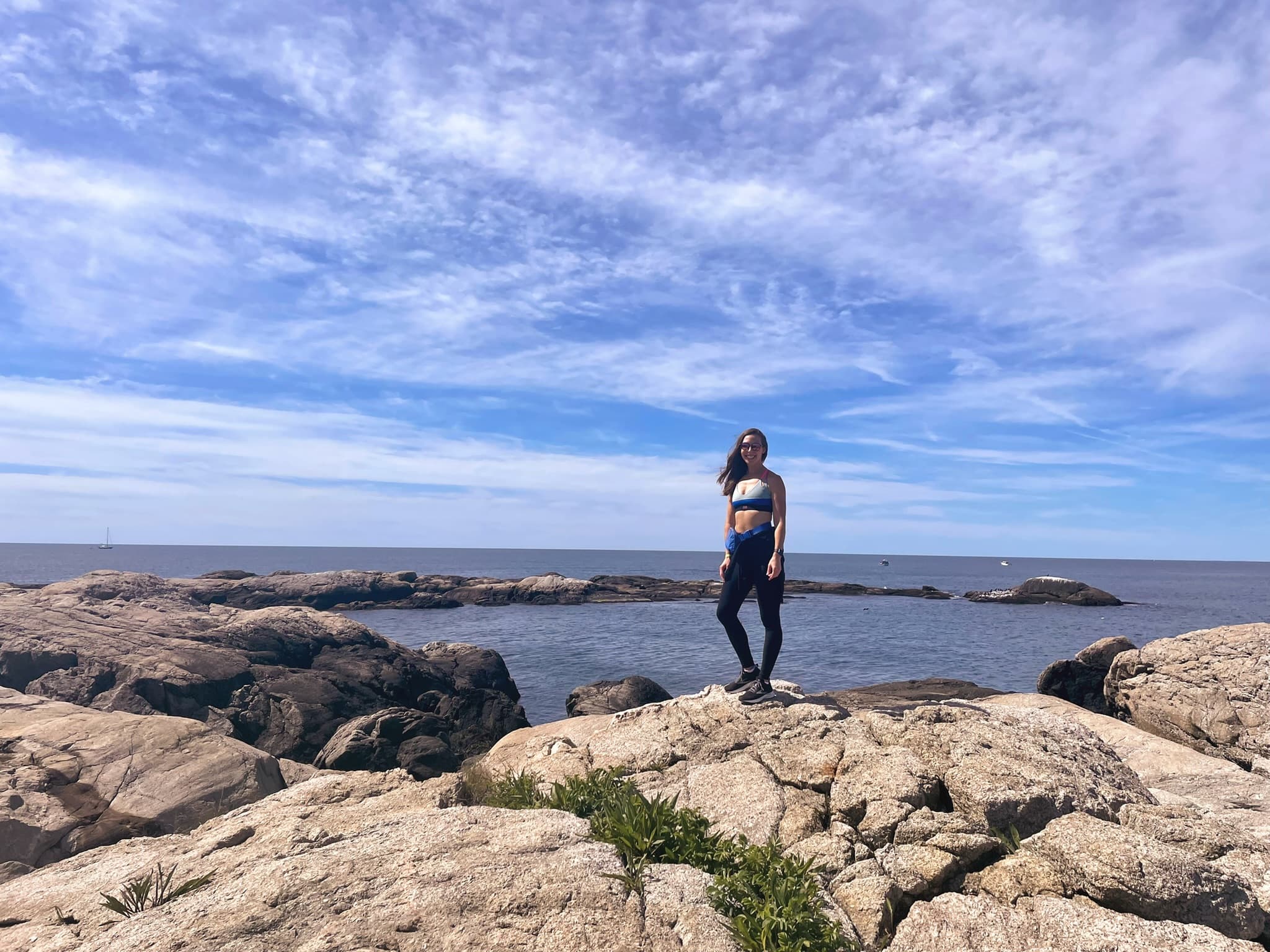 Callie in rocky area