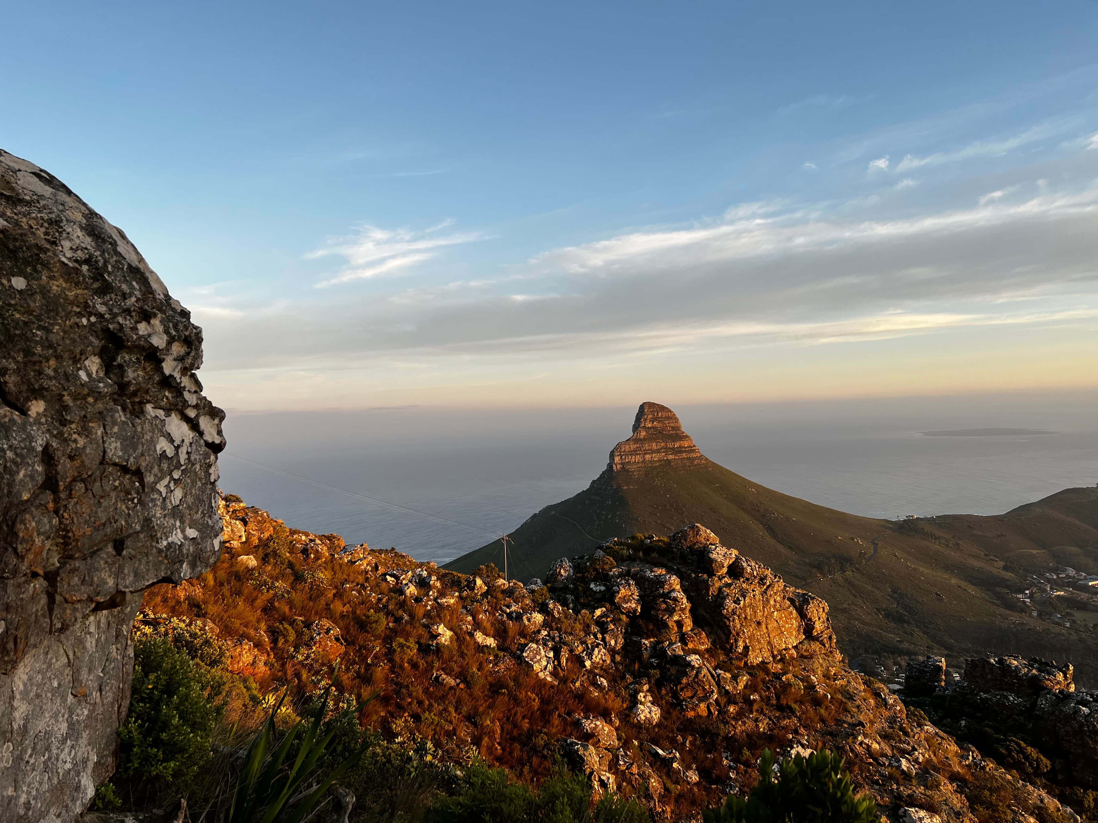 Beautiful view of Lion's Head mountain peak