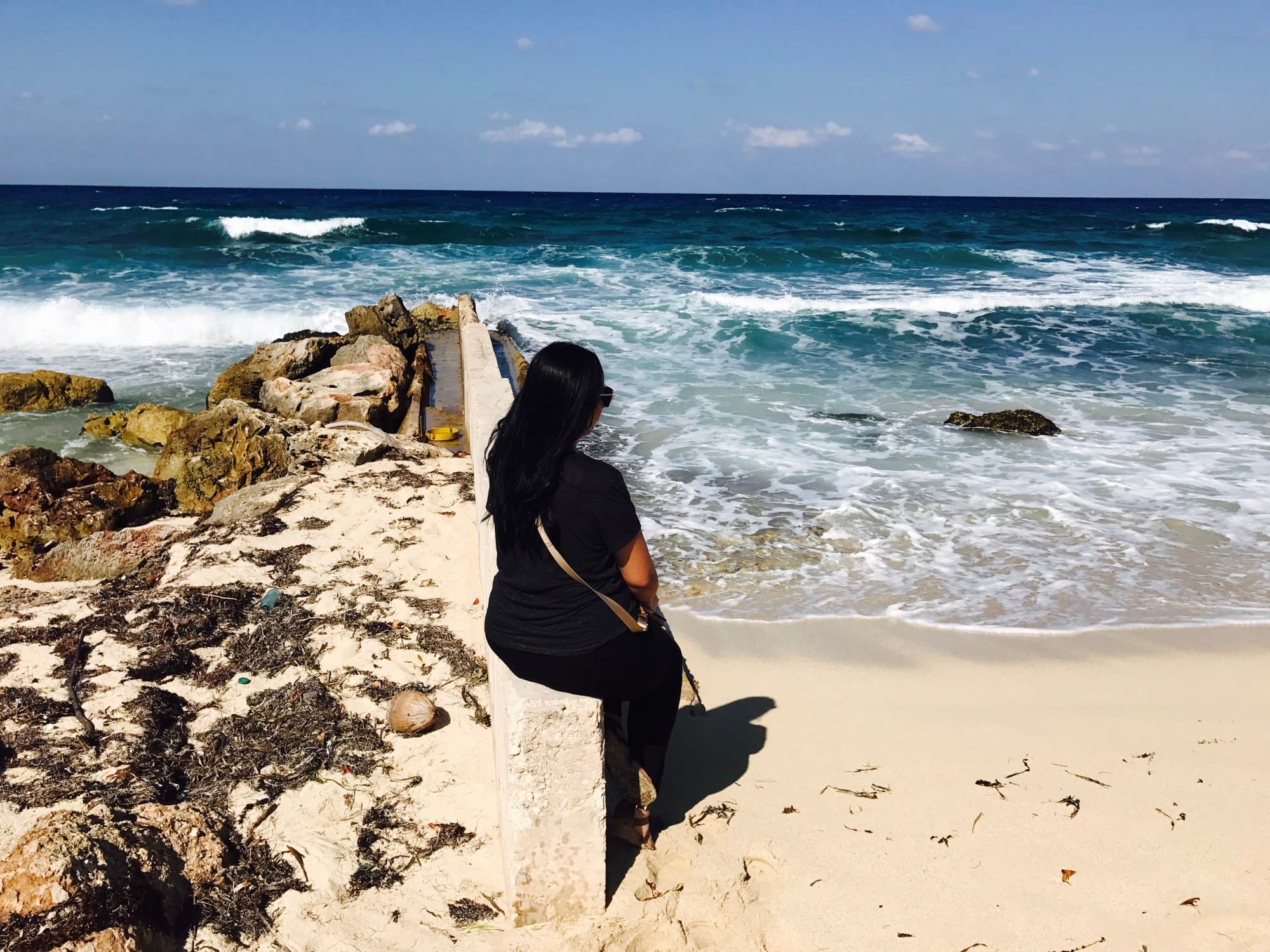 Advisor on beach.