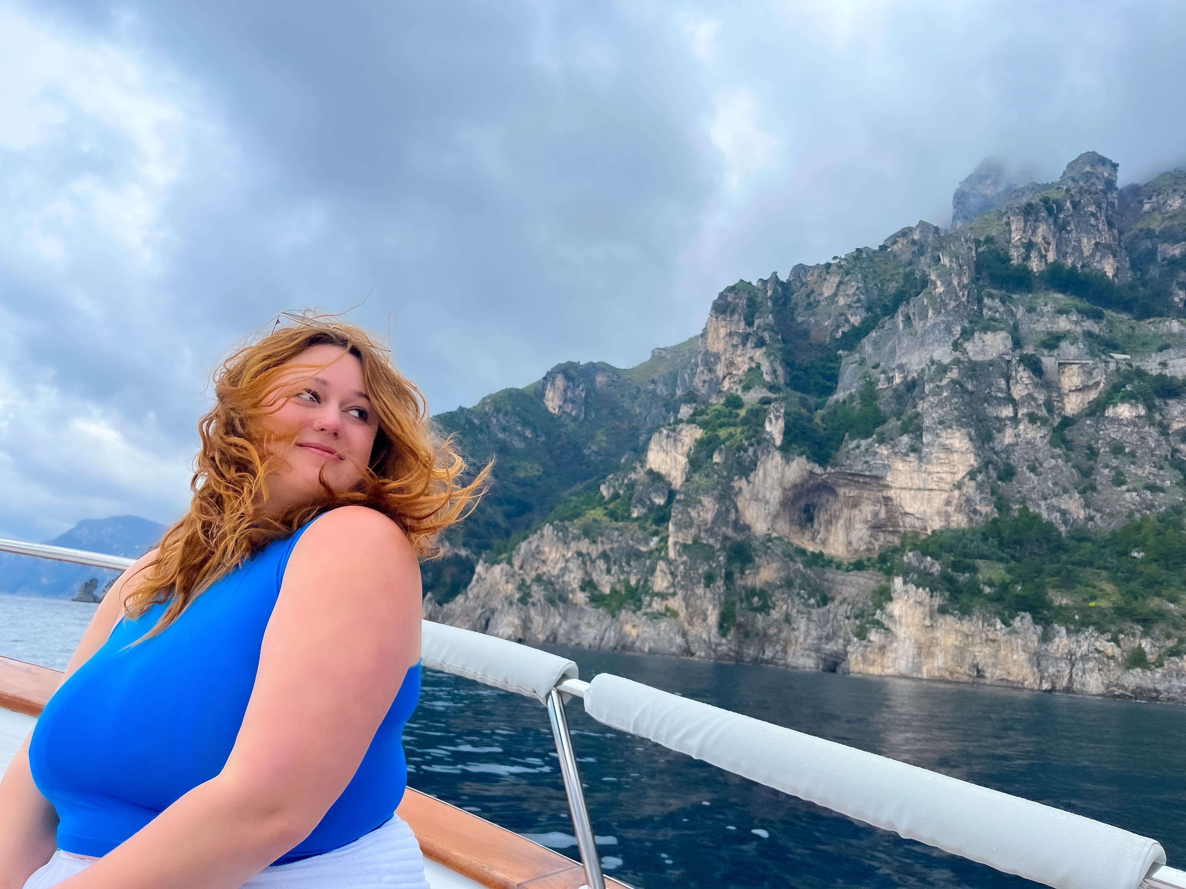 Enjoying a boat ride