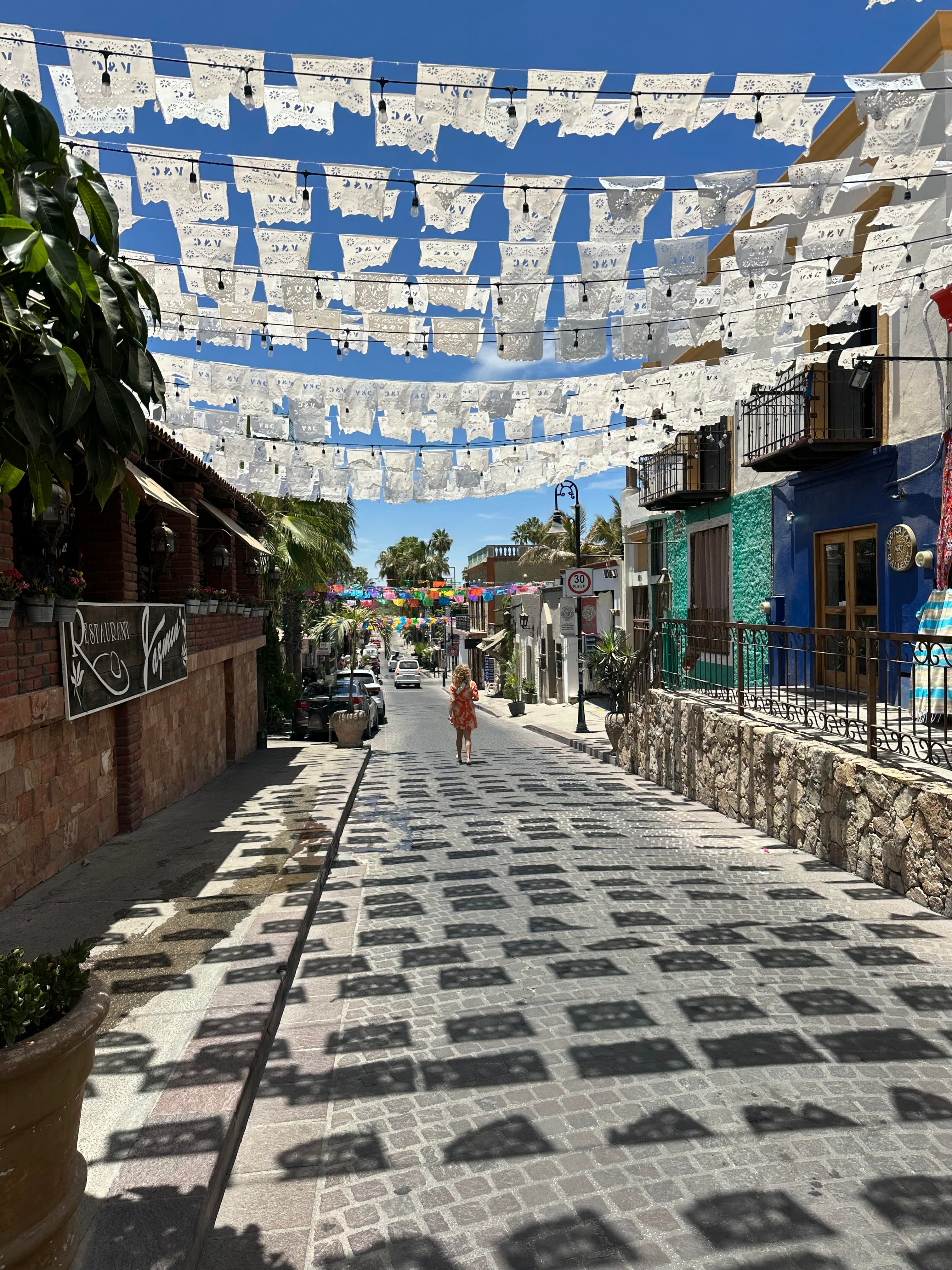 street decorated view