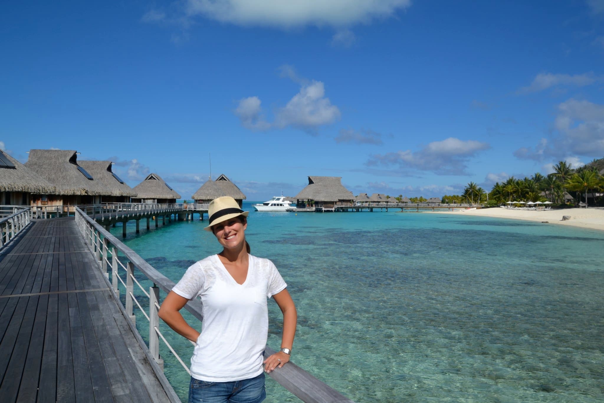 Katie Peters in the Maldives