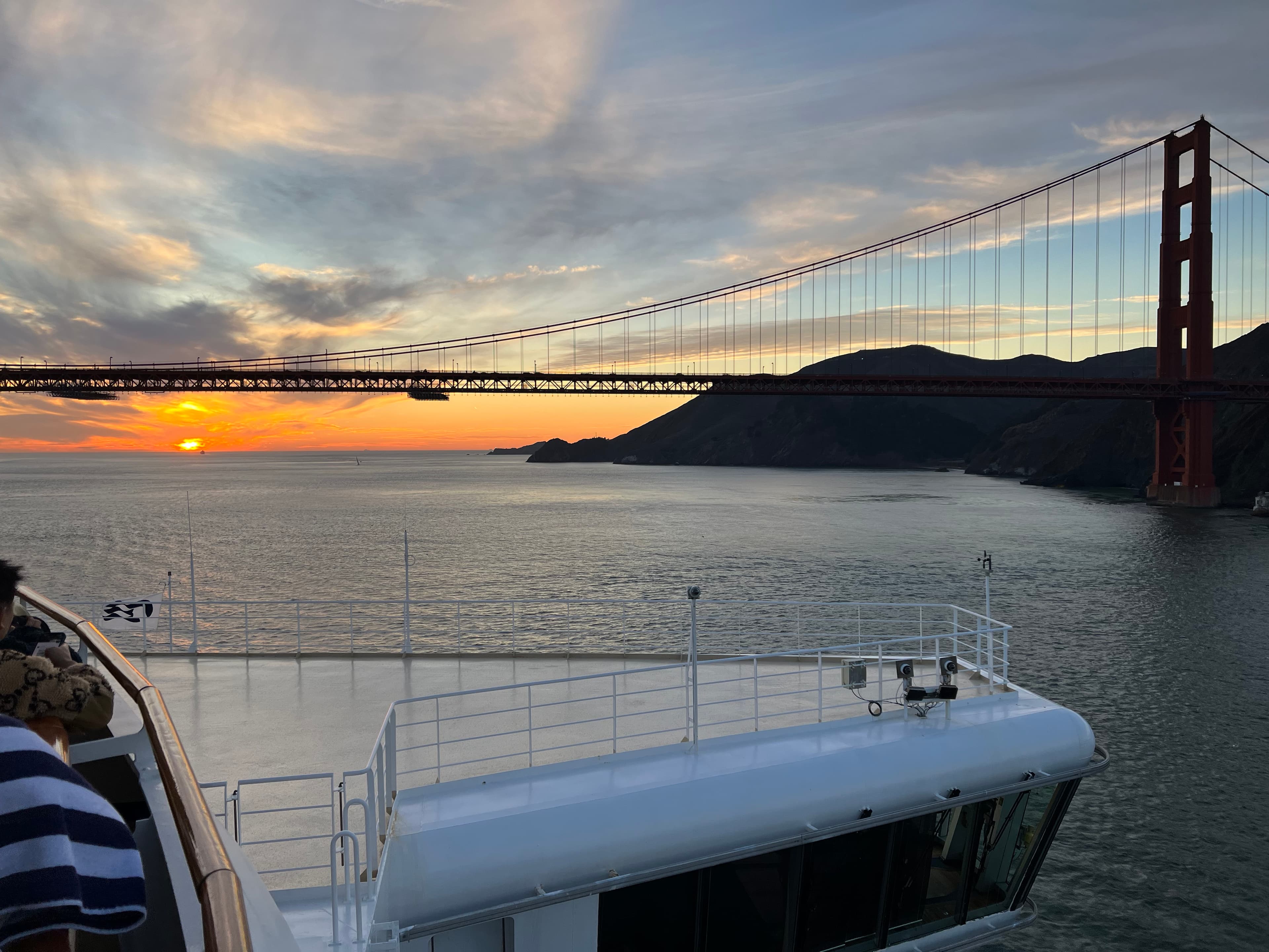 A beautiful view of sunset