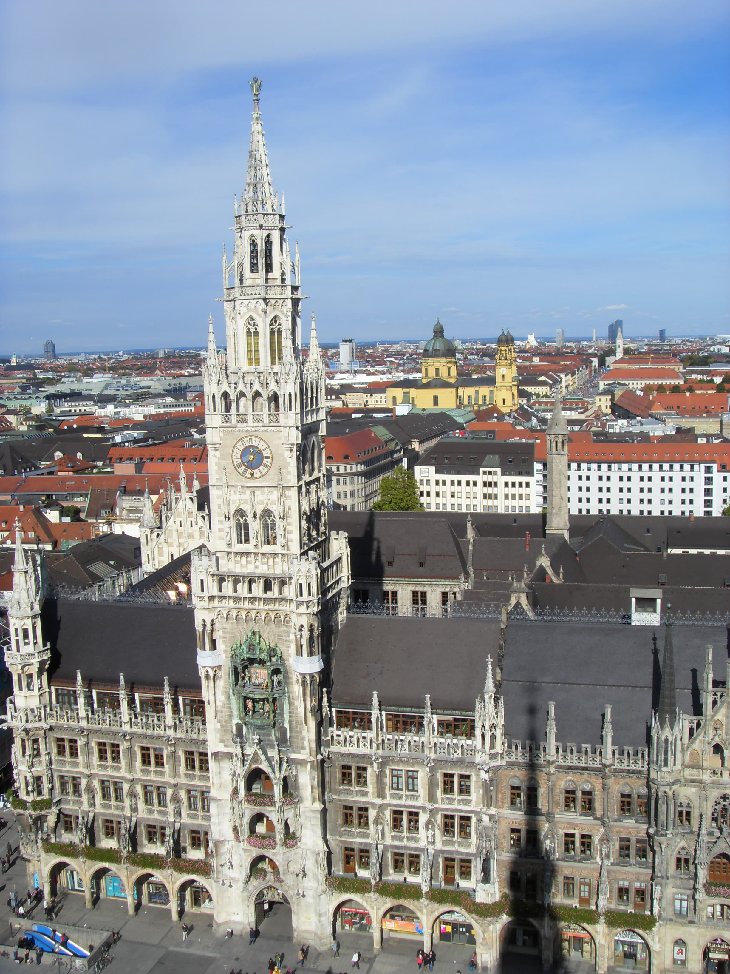 A picture of a church with a blue sky.