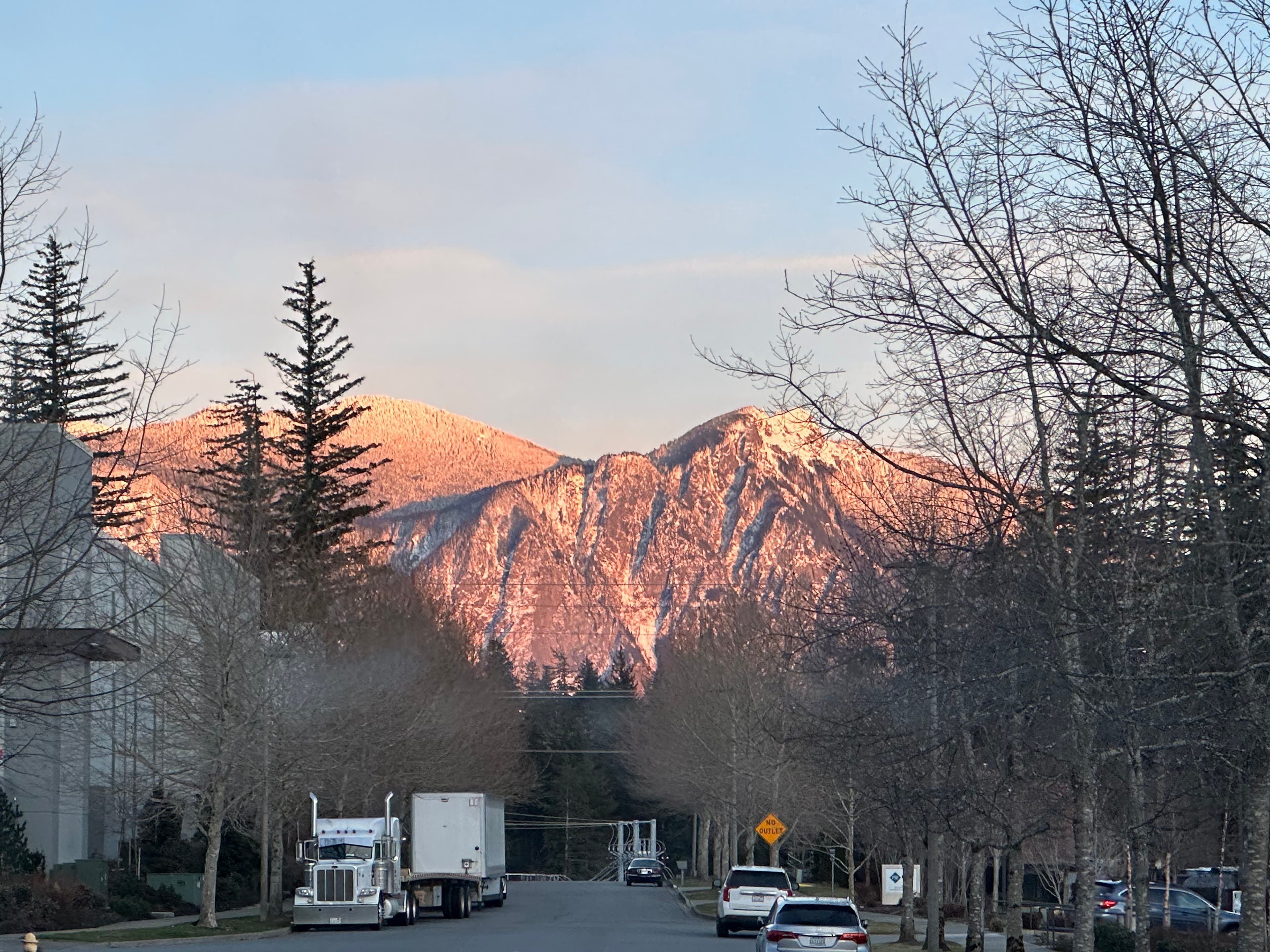 View of a hilly area