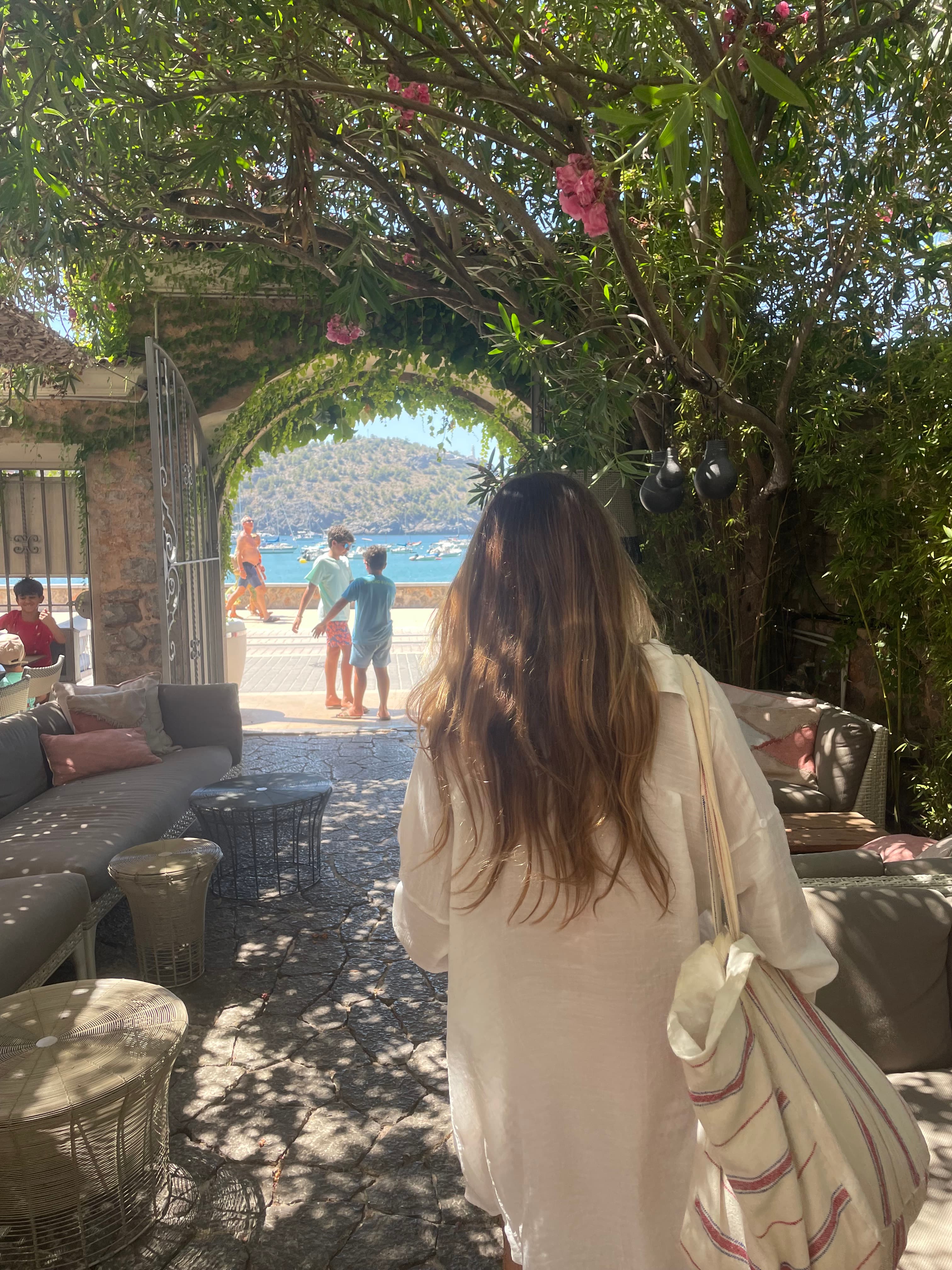 Walking to the beach