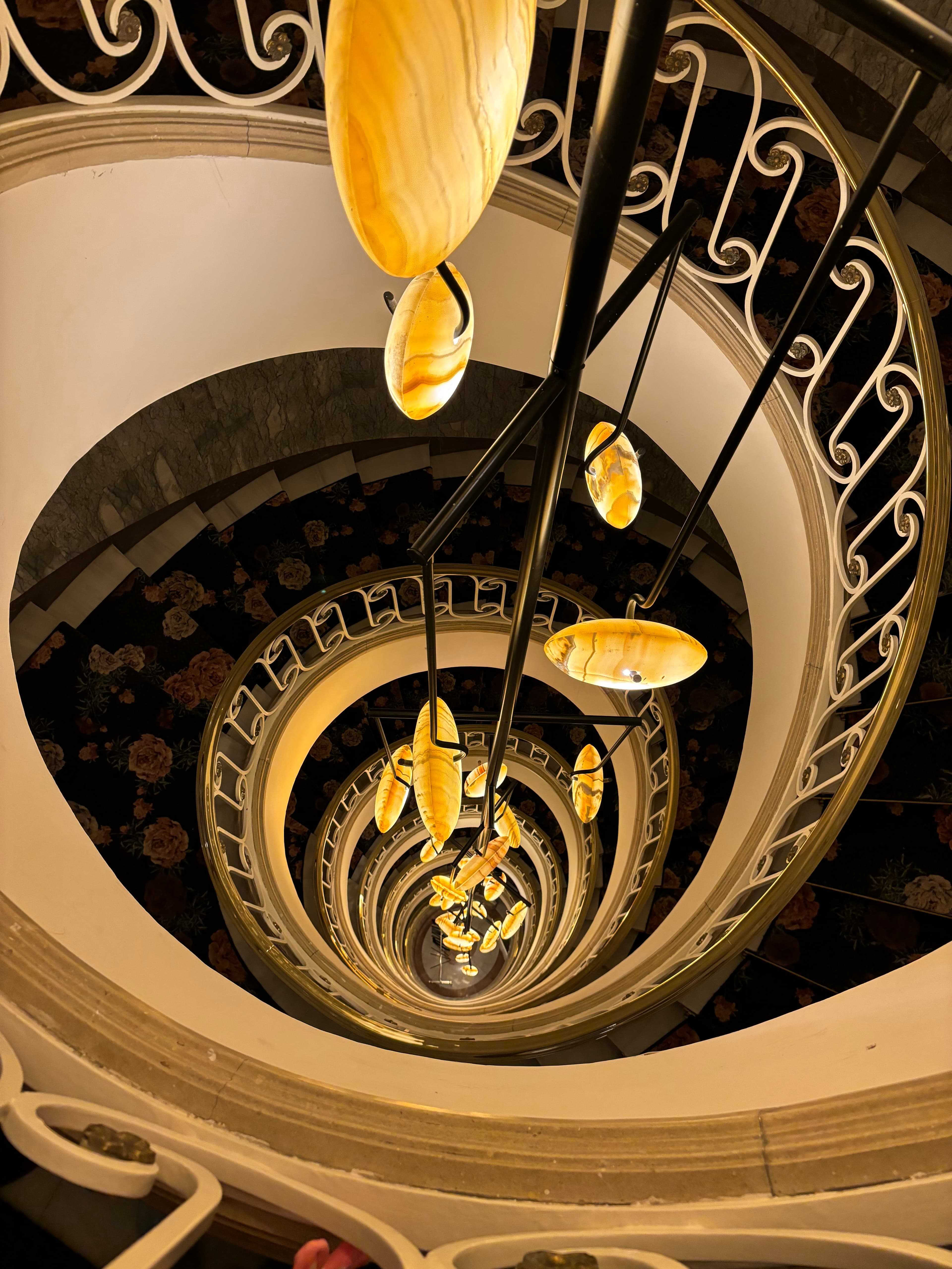 A beautiful round stairway