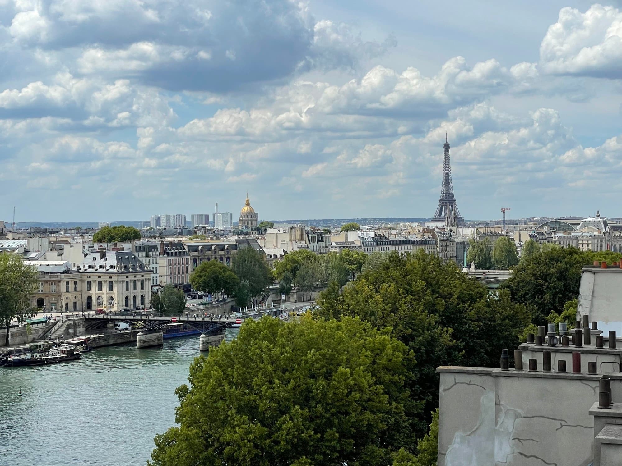 Paris cityscape on a sunny day