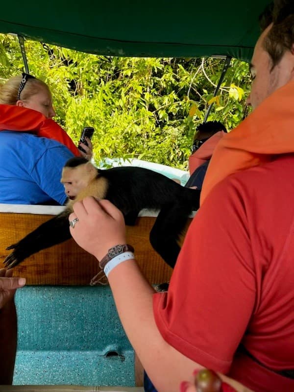 Couple posing a vehicle