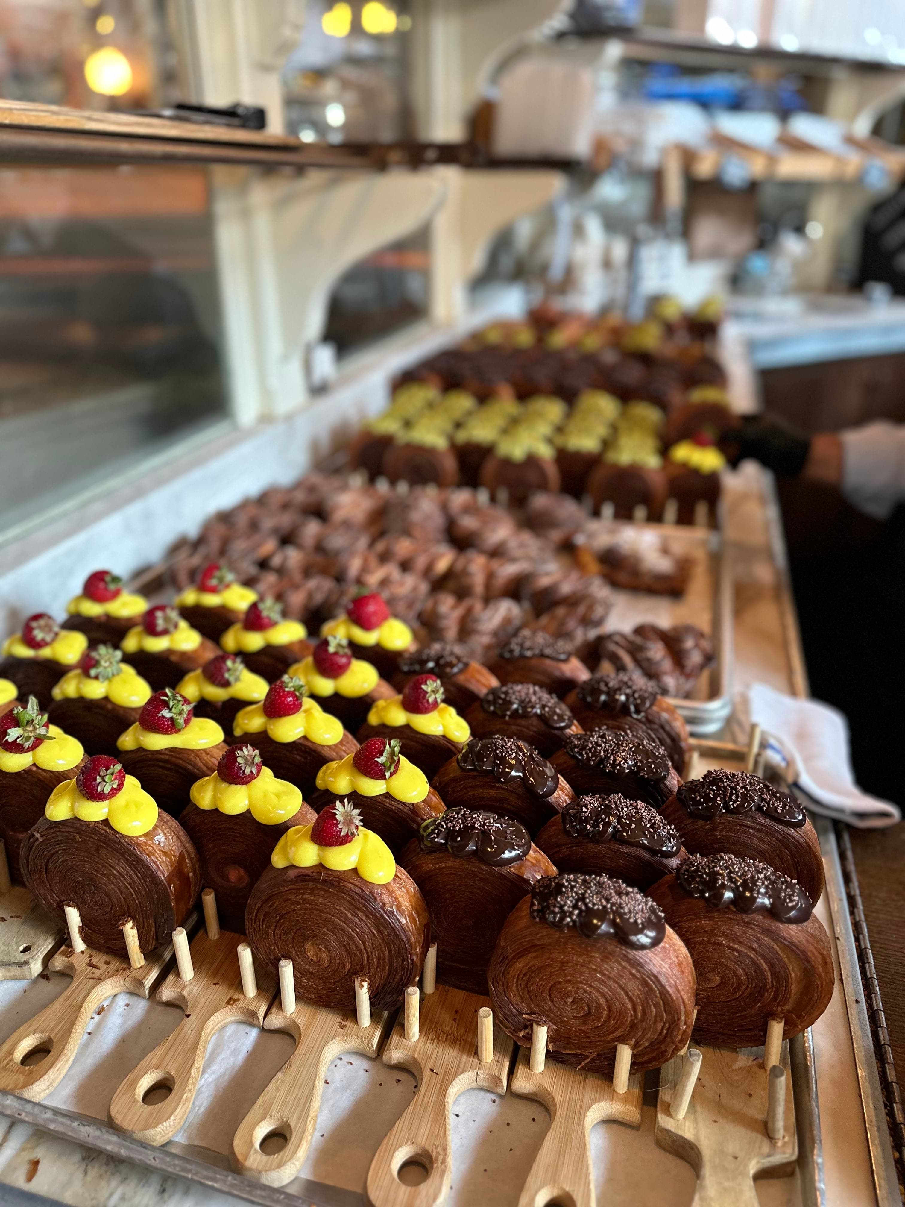 Variety of bite-size pastries