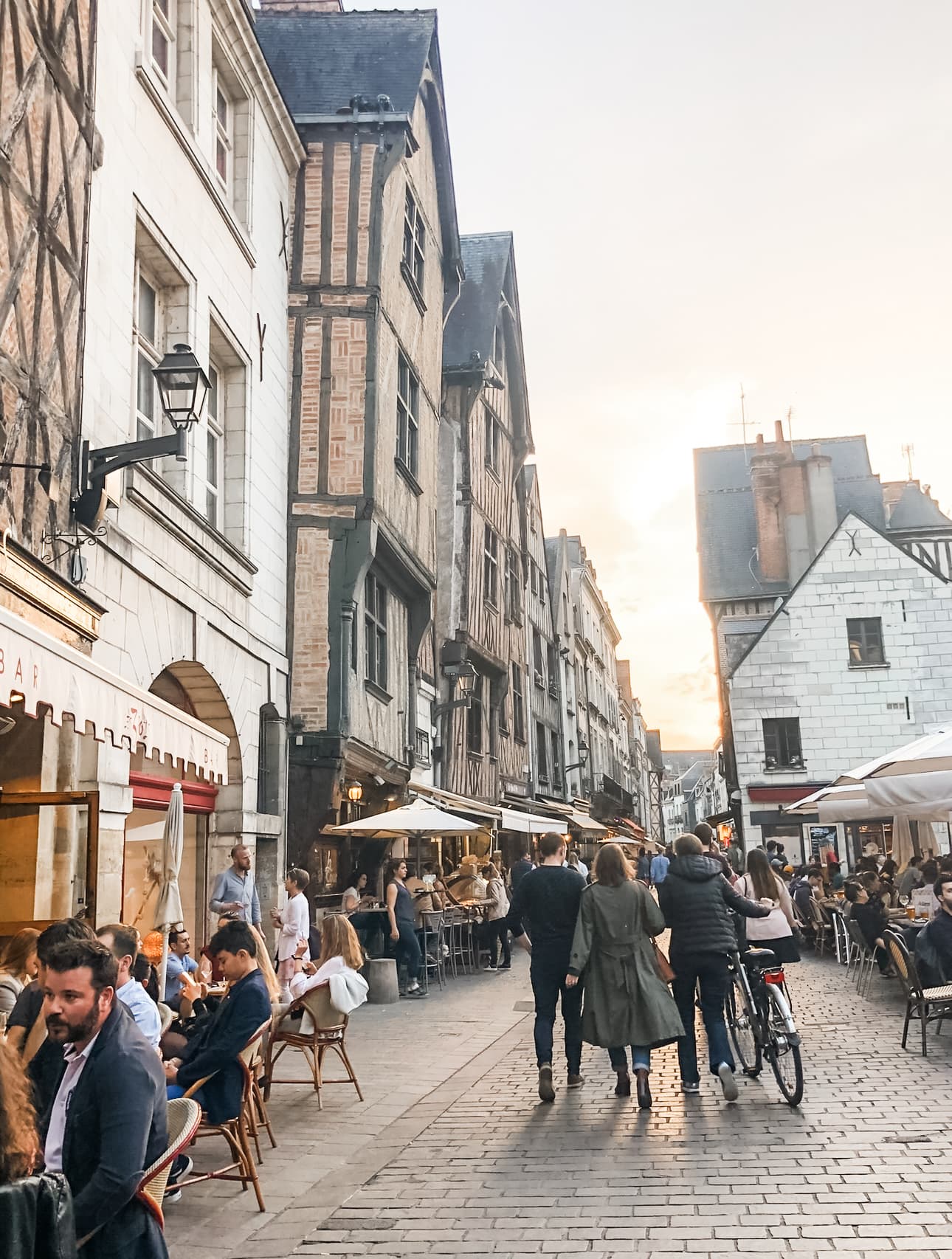 Exploring the streets on foot