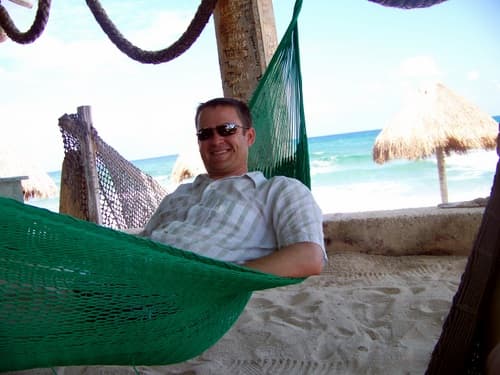 man-on-a-hammock