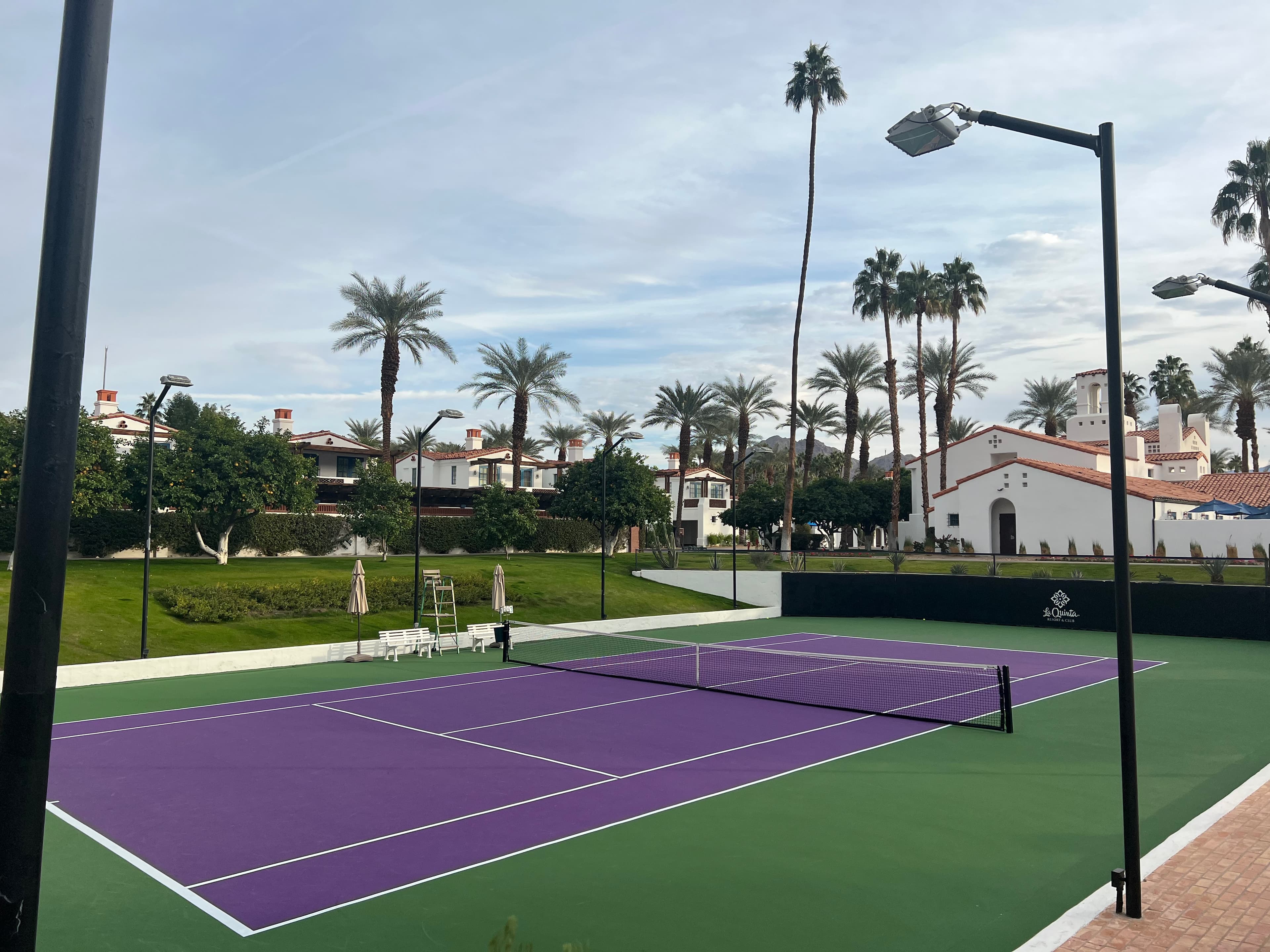 View of badminton court