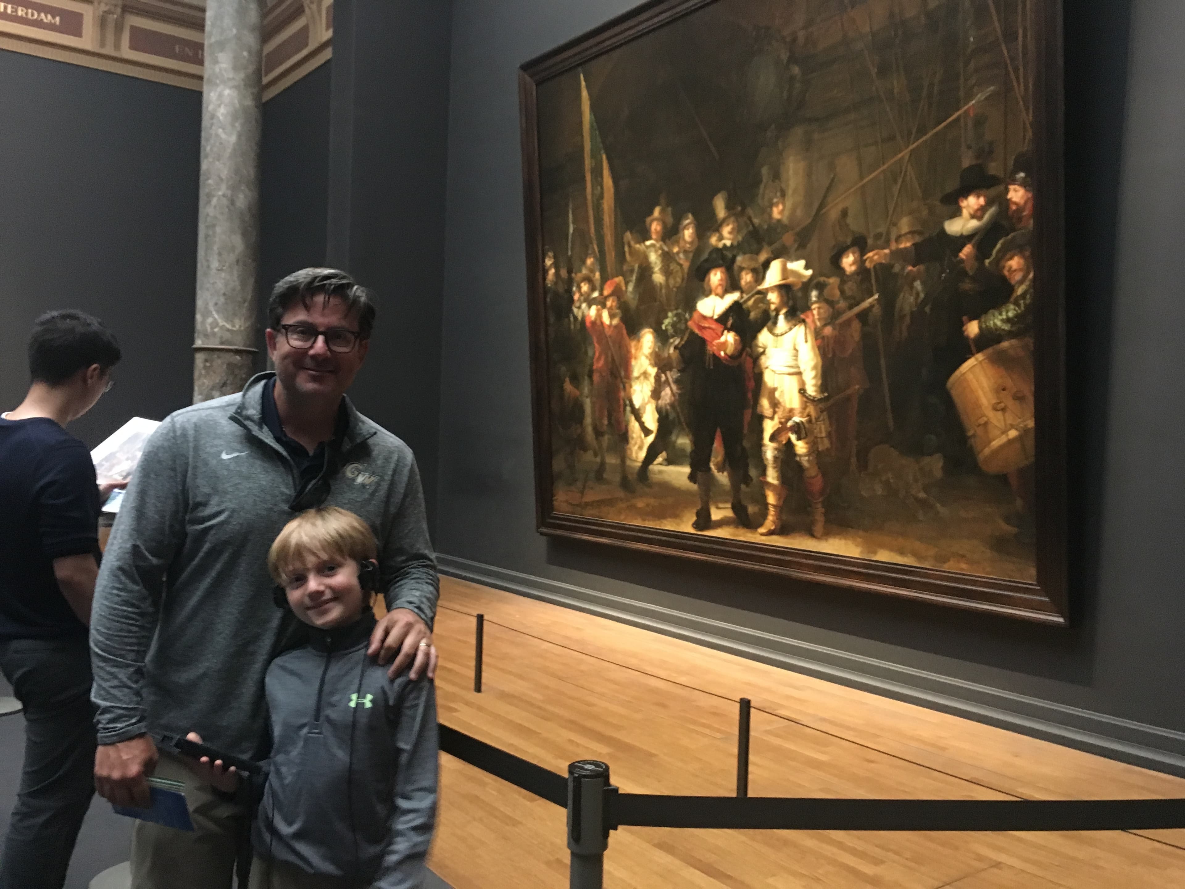 Man posing win a kid