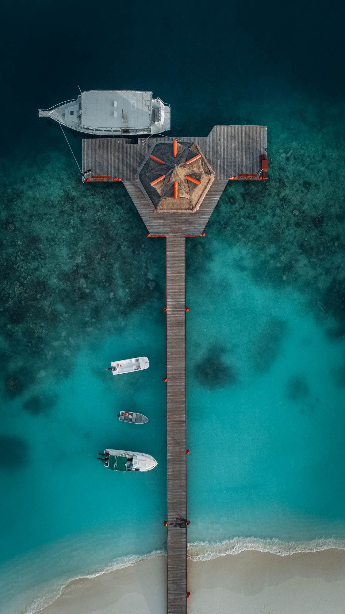 Aerial view of resort