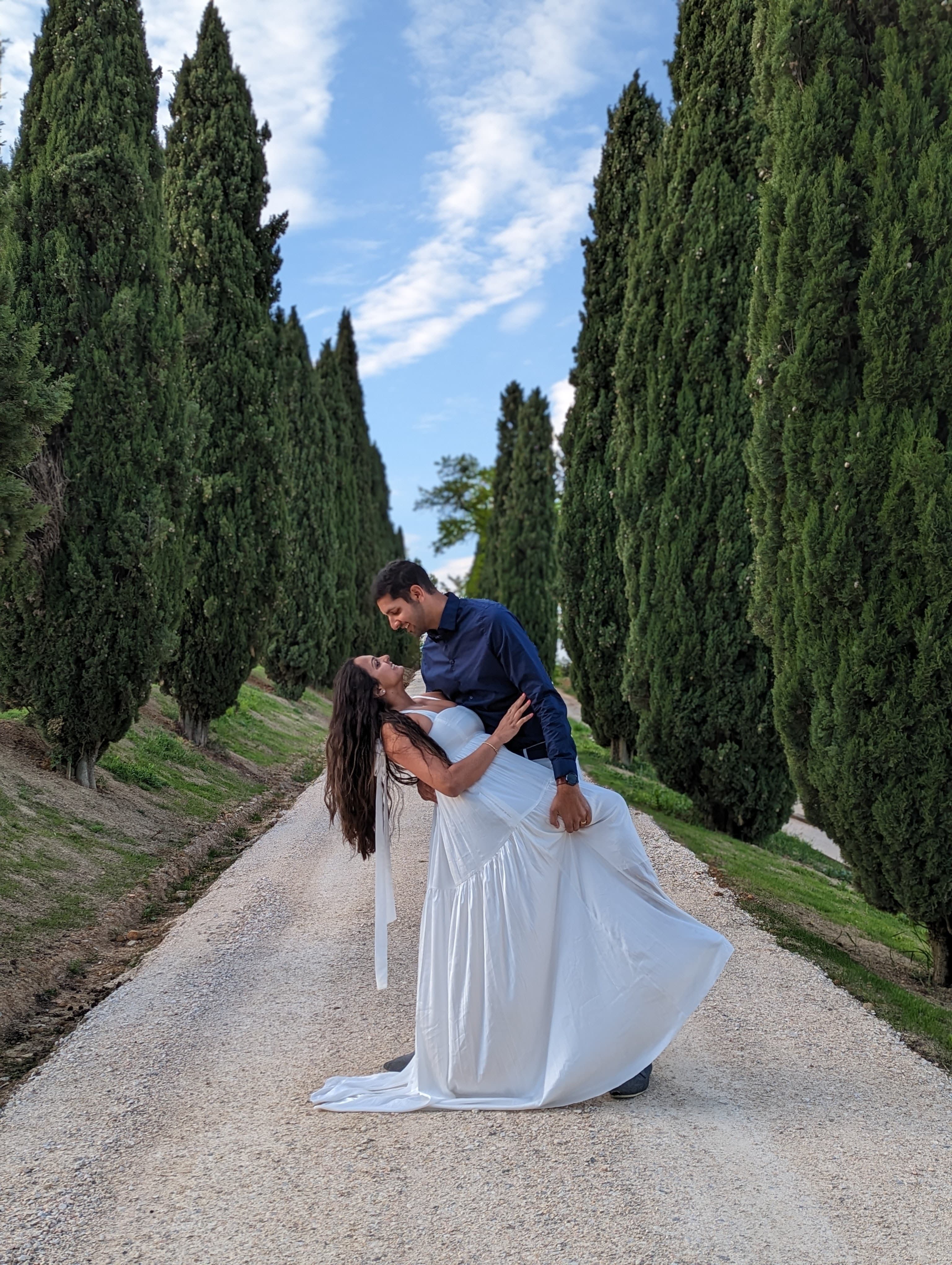 Couple posing