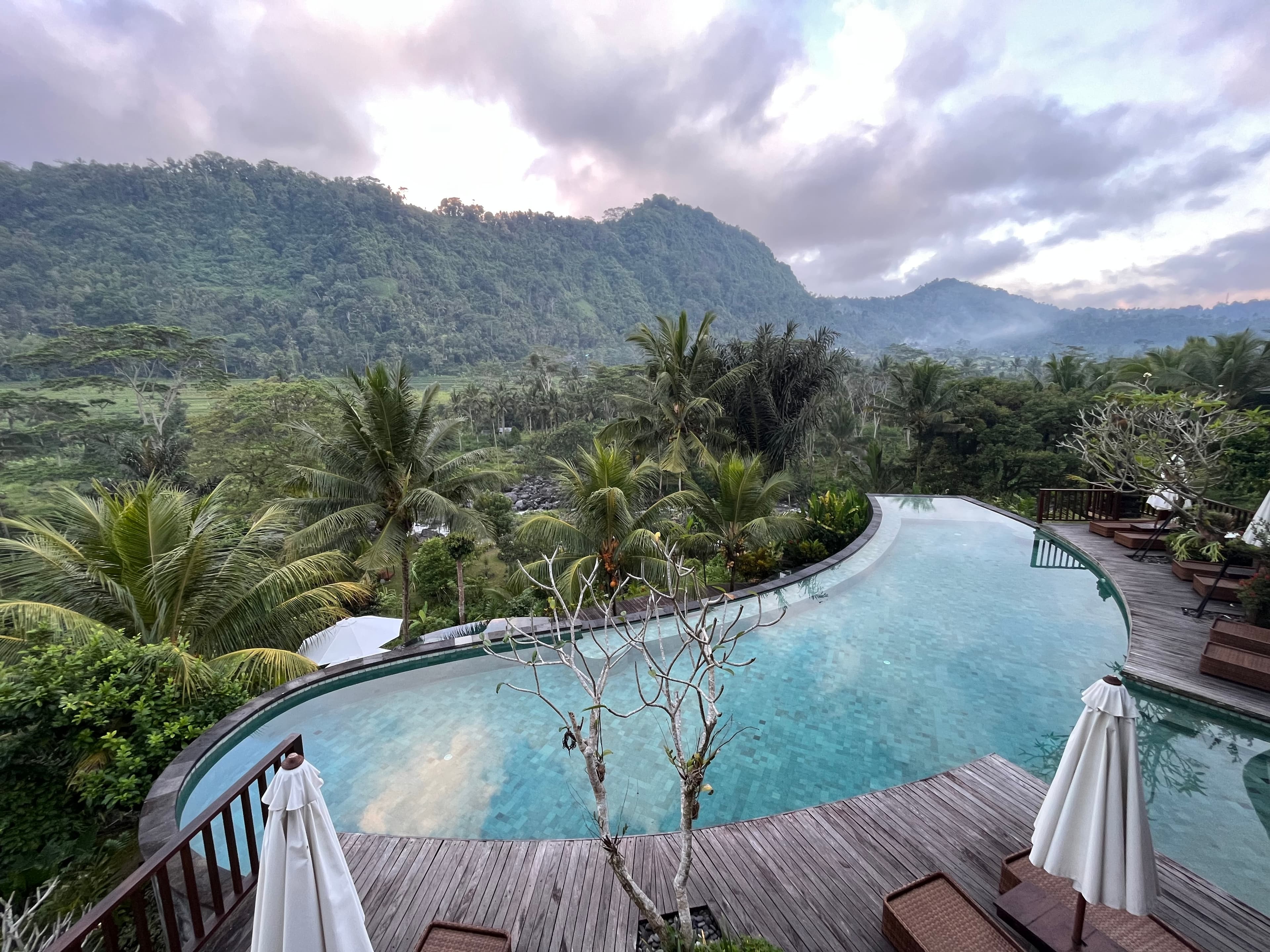 Picture of pool at Wapa di Ume Sidemen with an amazing mountain scape view