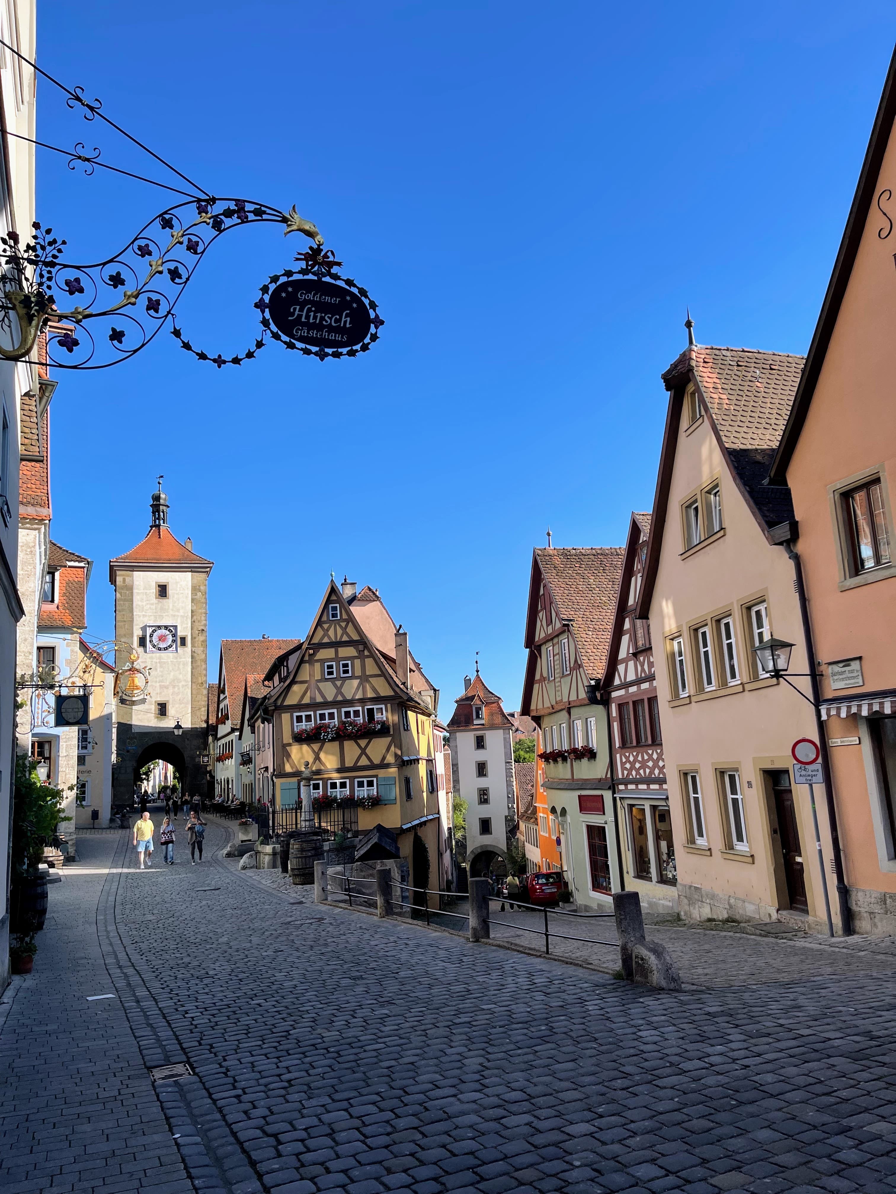 A beautiful view of the street