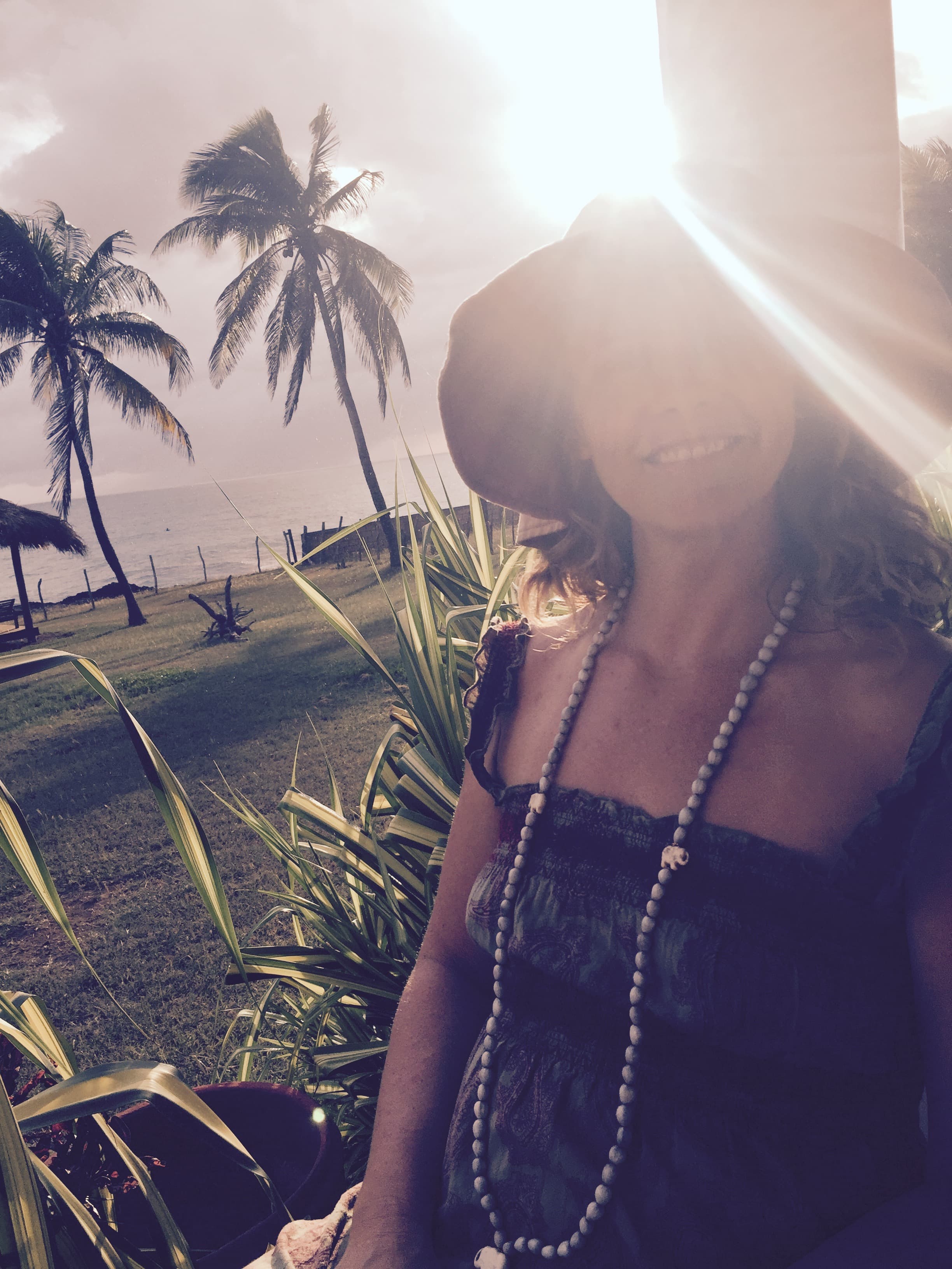 Relaxing on the beach