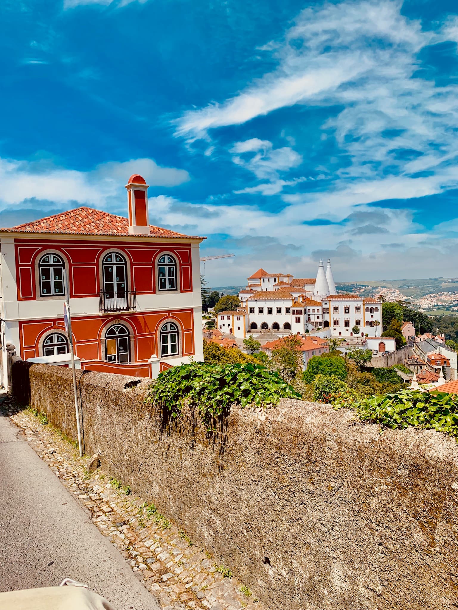 Beautiful house and stunning sky