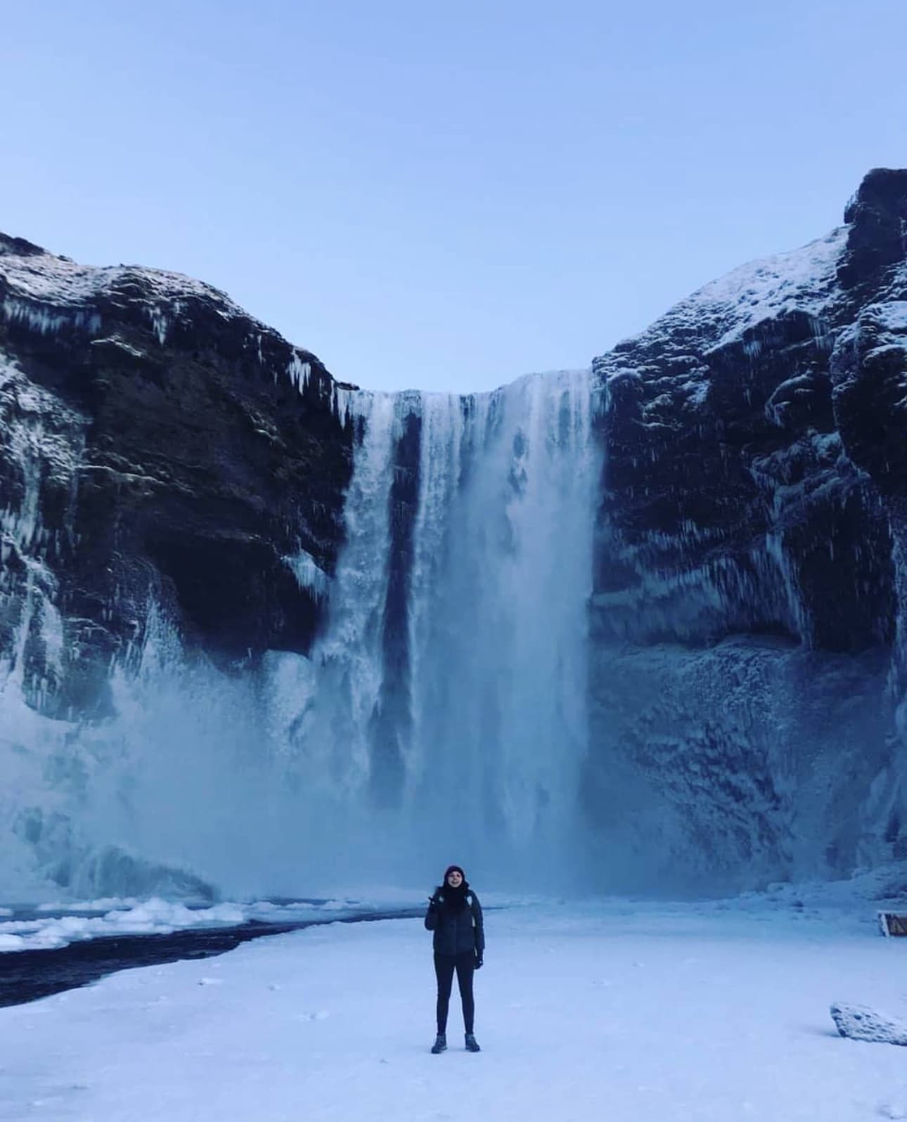 Picture of Kapua at Skógafoss waterfall