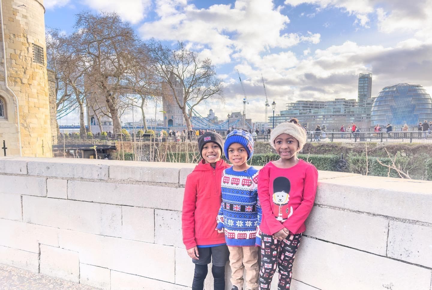 Children posing for a picture