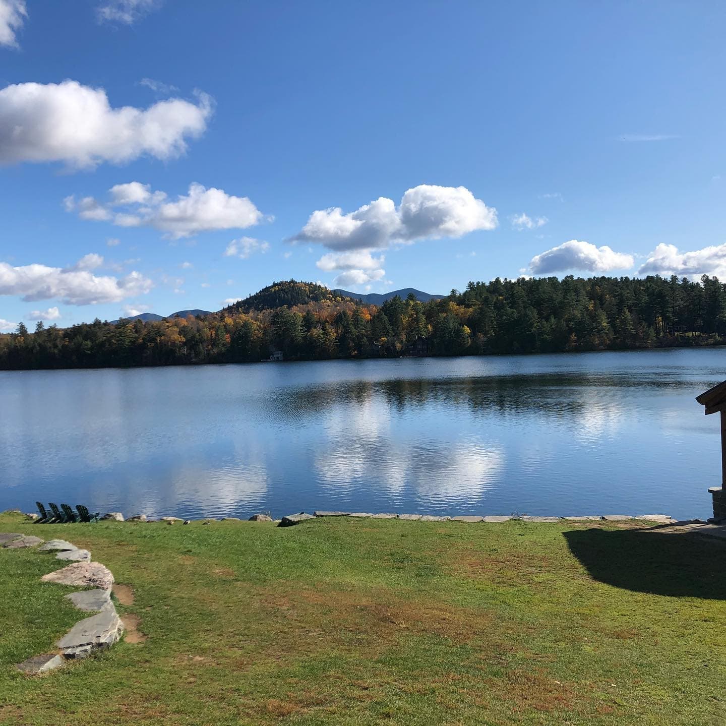 Spectacular view of a lake and sky