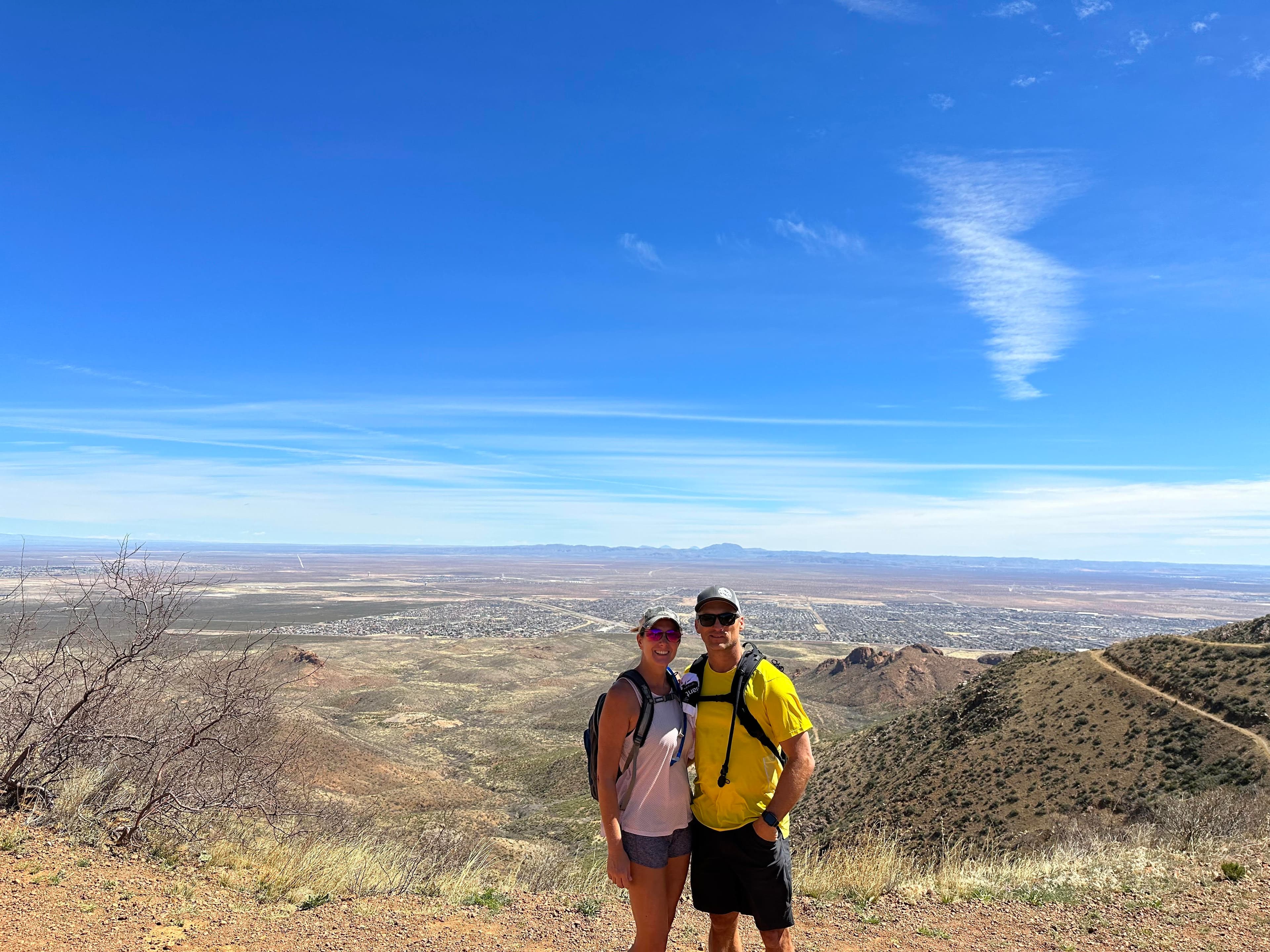 Hiking with partner in Franklins