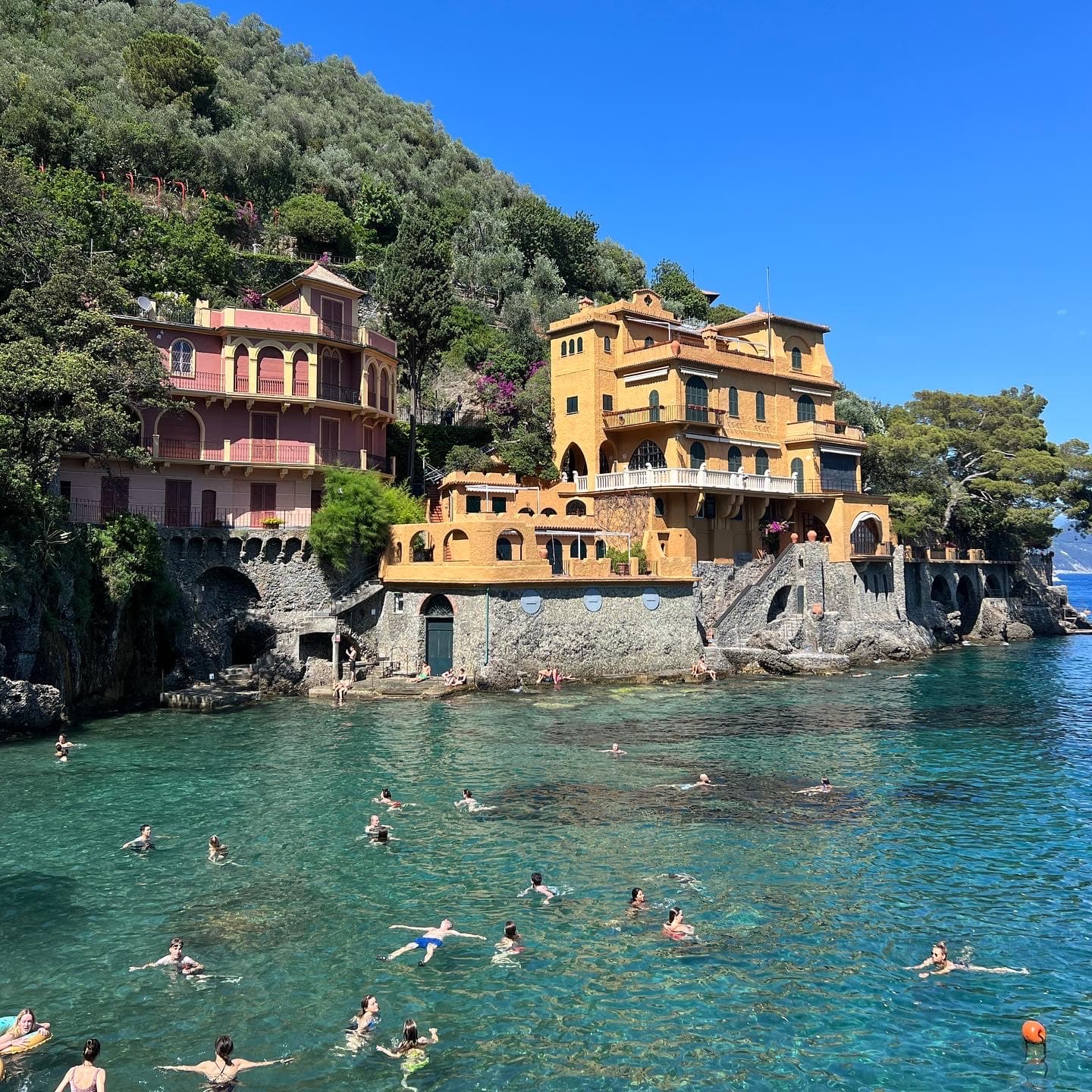 People swimming in the sea